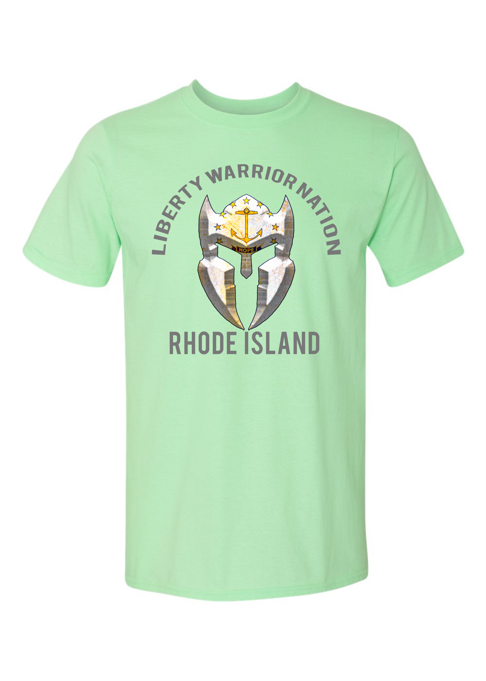 LWN Liberty Warrior Nation Rhode Island v2 with Text Shirt