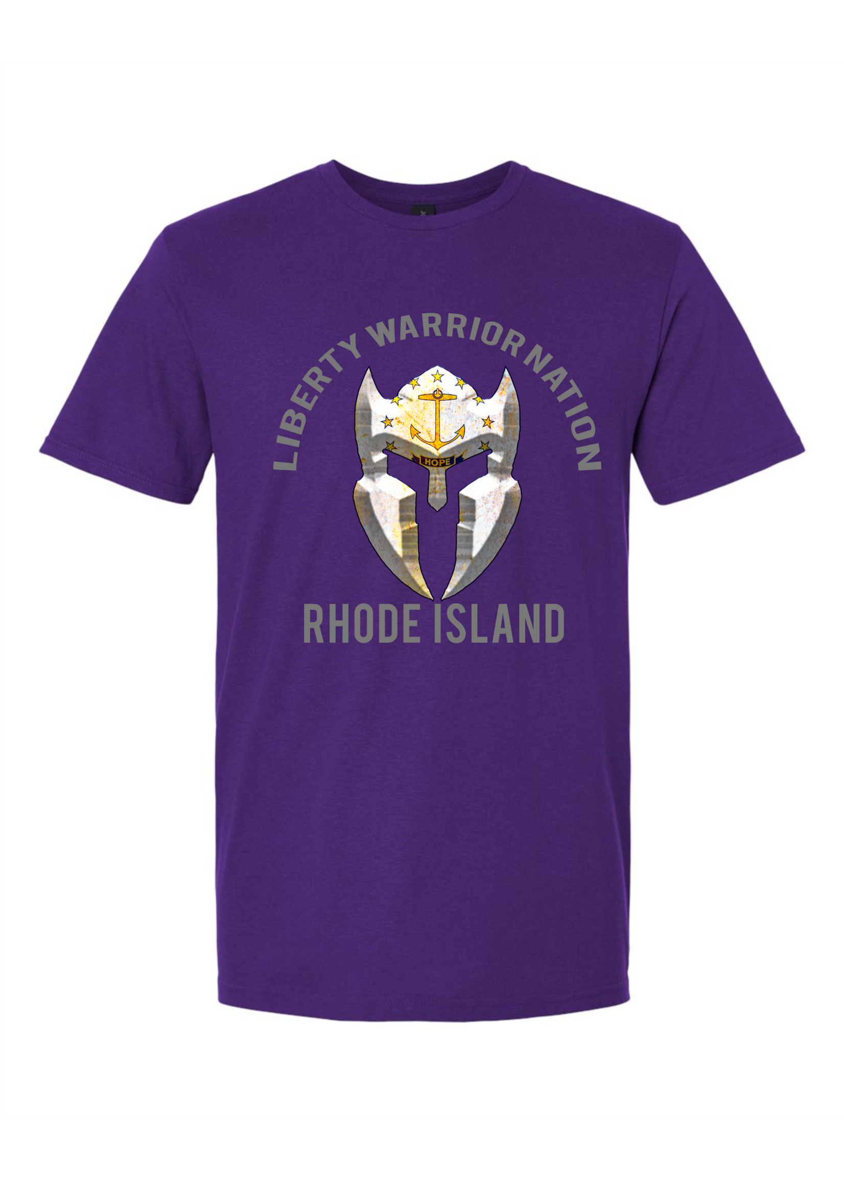 LWN Liberty Warrior Nation Rhode Island v2 with Text Shirt