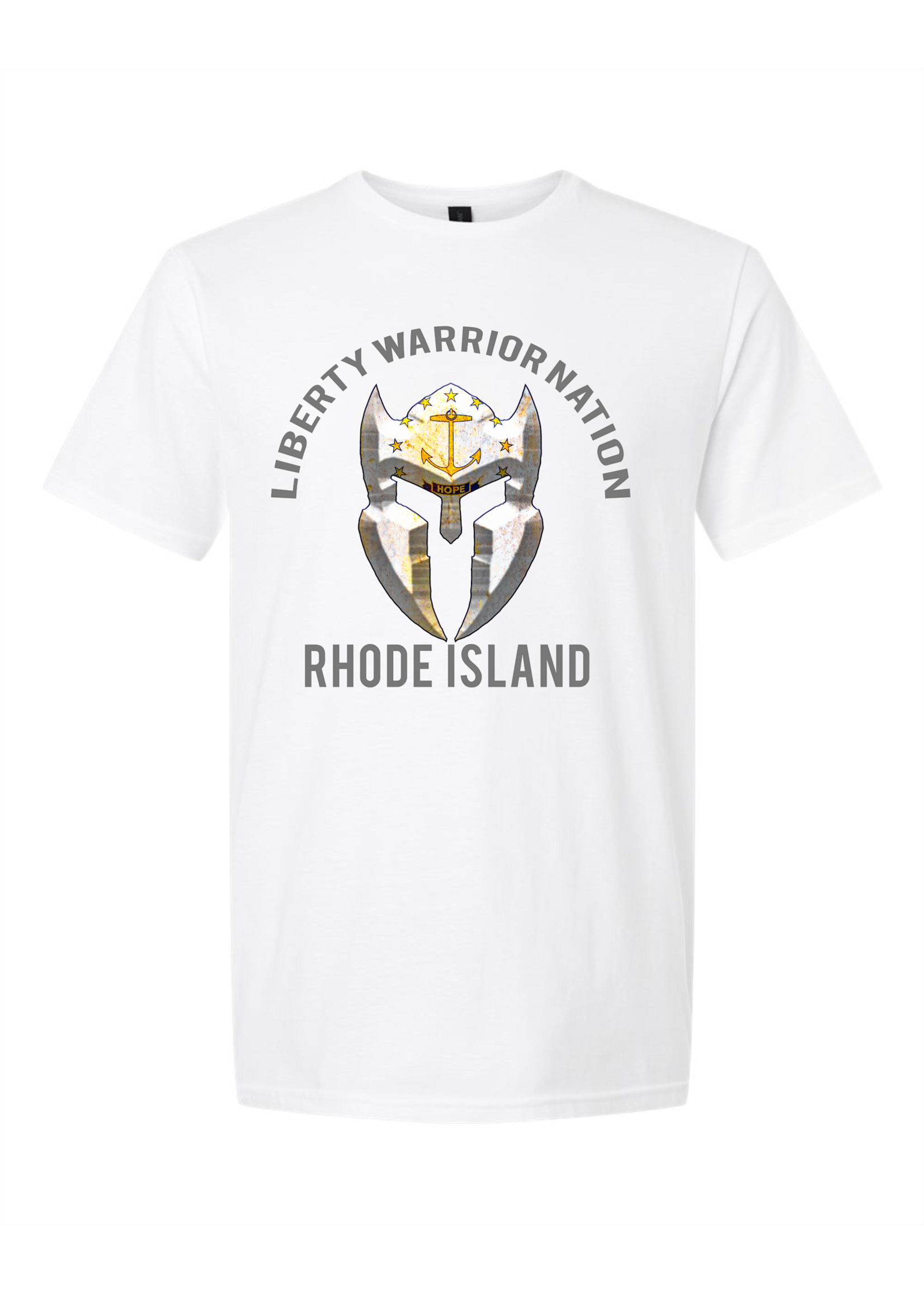 LWN Liberty Warrior Nation Rhode Island v2 with Text Shirt