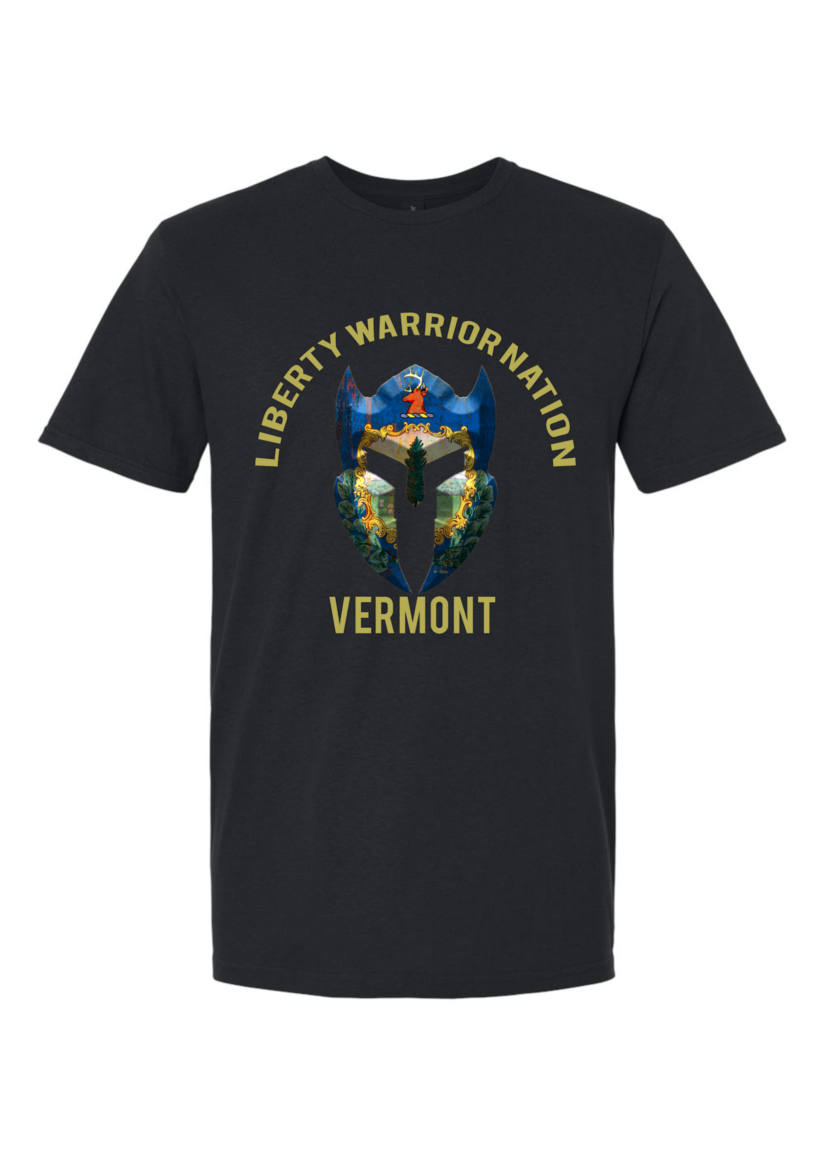 LWN Liberty Warrior Nation Vermont v2 with Text Shirt