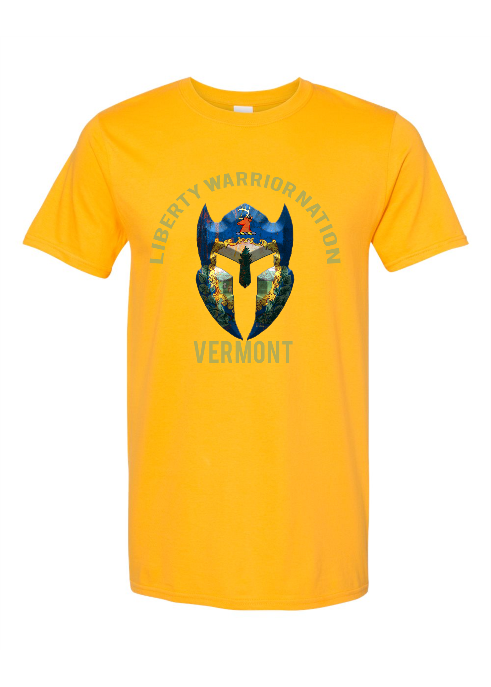 LWN Liberty Warrior Nation Vermont v2 with Text Shirt