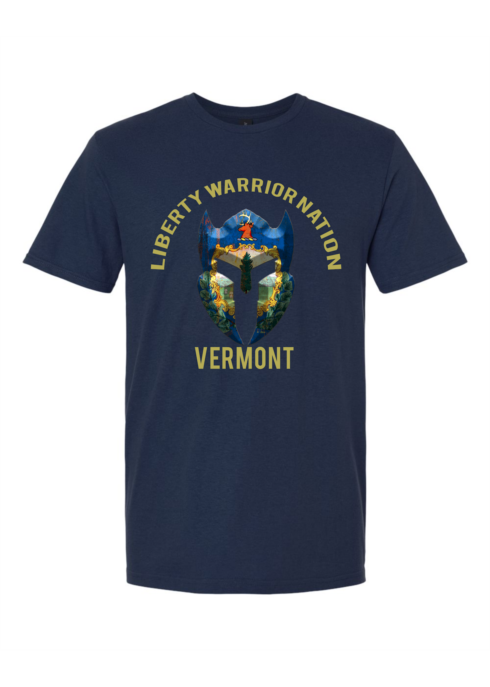 LWN Liberty Warrior Nation Vermont v2 with Text Shirt