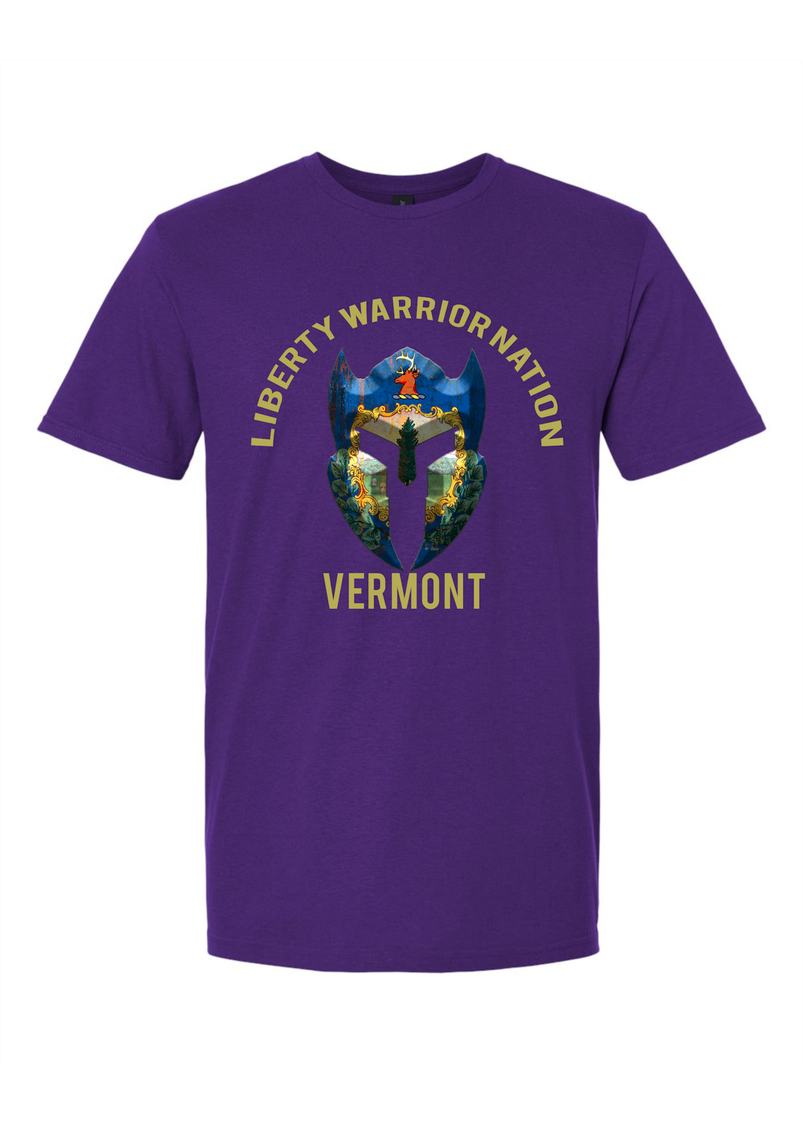 LWN Liberty Warrior Nation Vermont v2 with Text Shirt