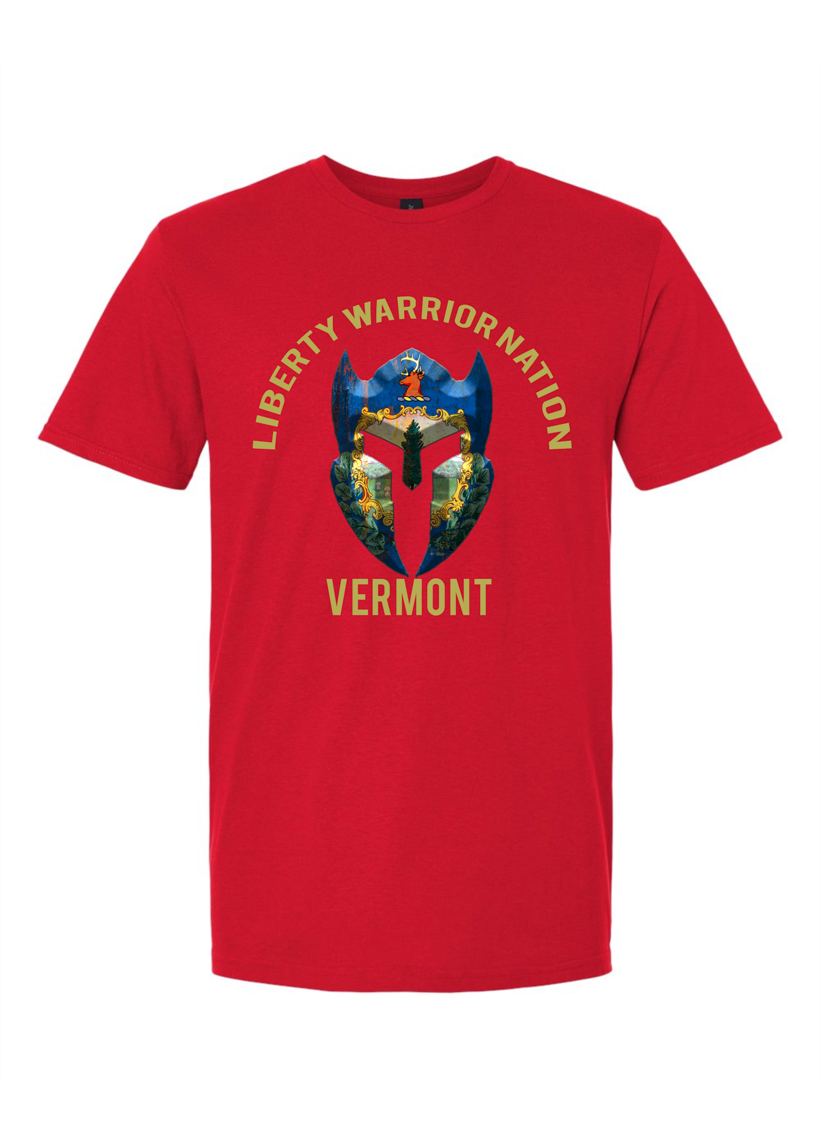 LWN Liberty Warrior Nation Vermont v2 with Text Shirt