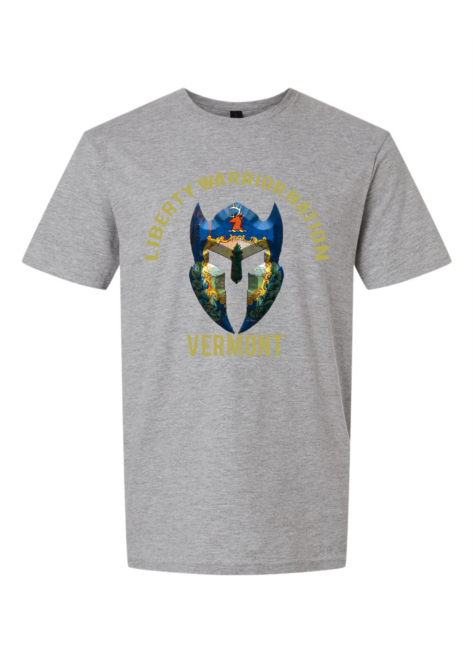 LWN Liberty Warrior Nation Vermont v2 with Text Shirt