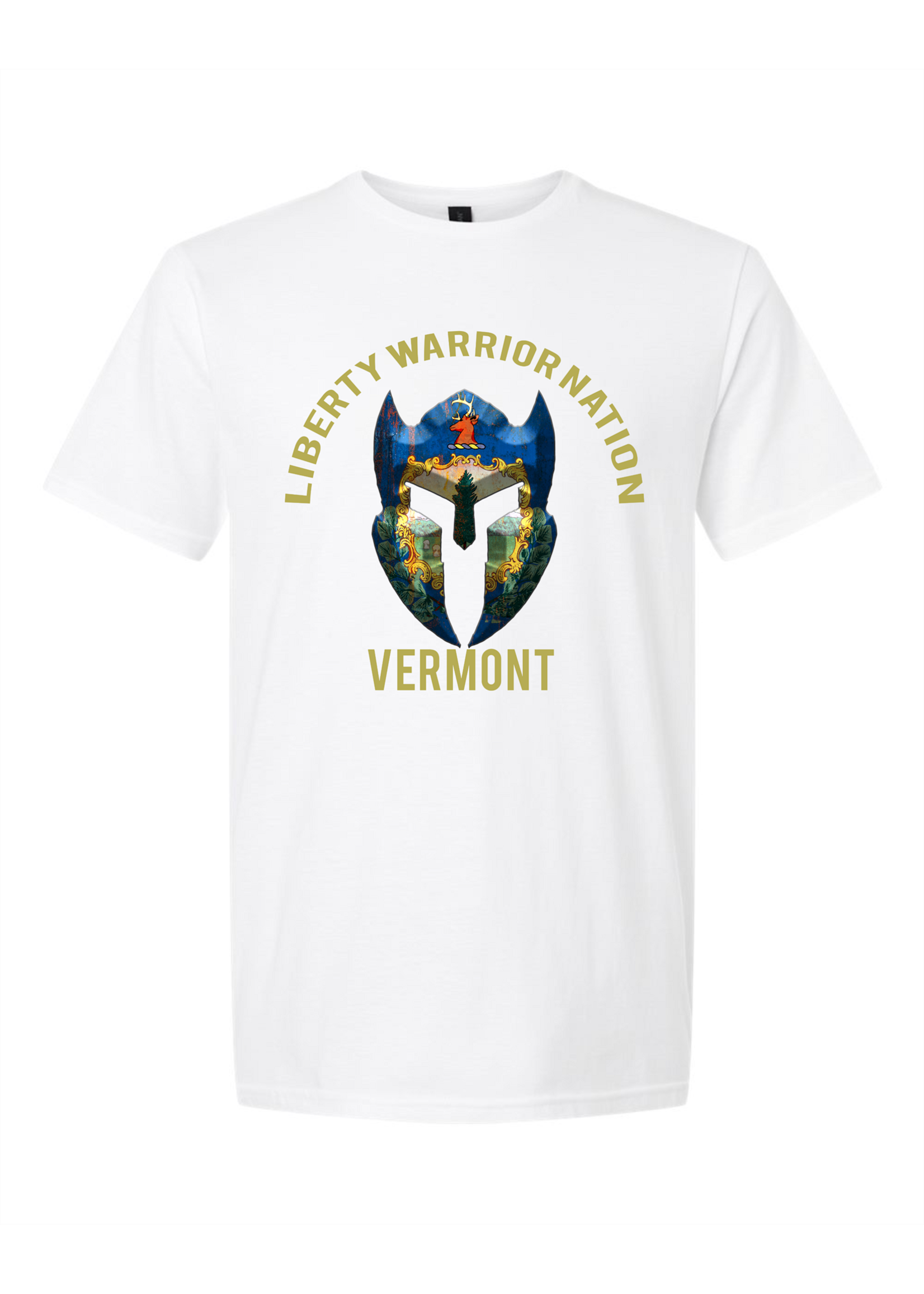 LWN Liberty Warrior Nation Vermont v2 with Text Shirt