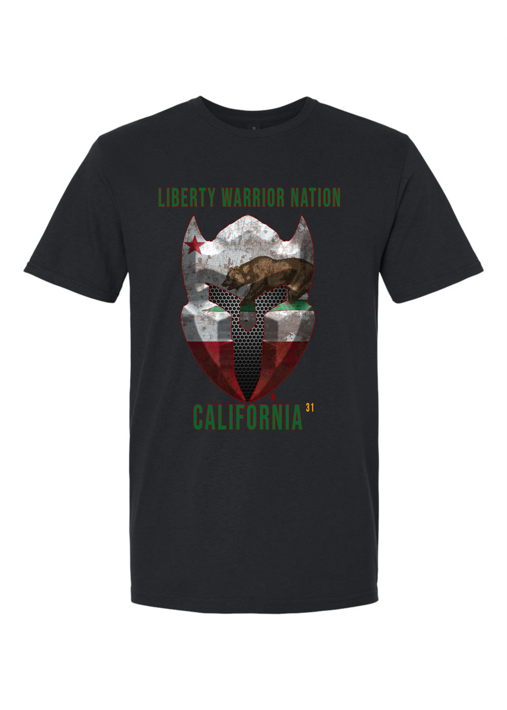 LWN Liberty Warrior Nation California with Text Shirt