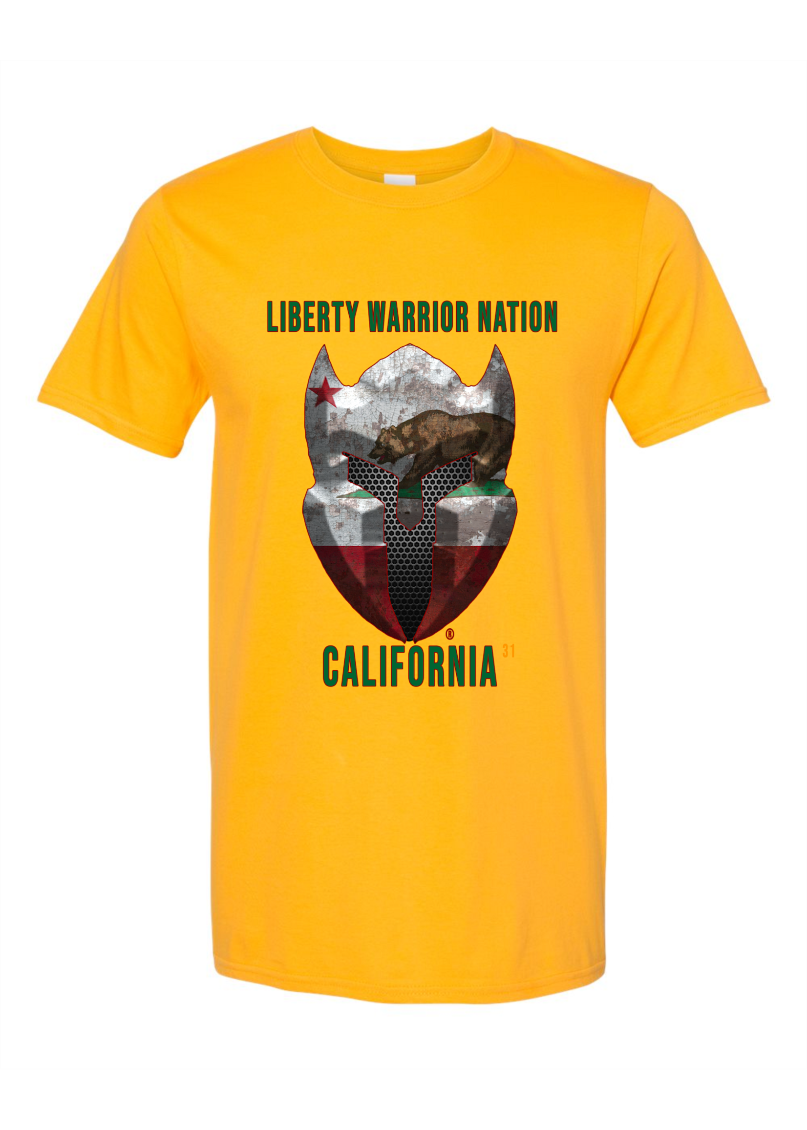 LWN Liberty Warrior Nation California with Text Shirt