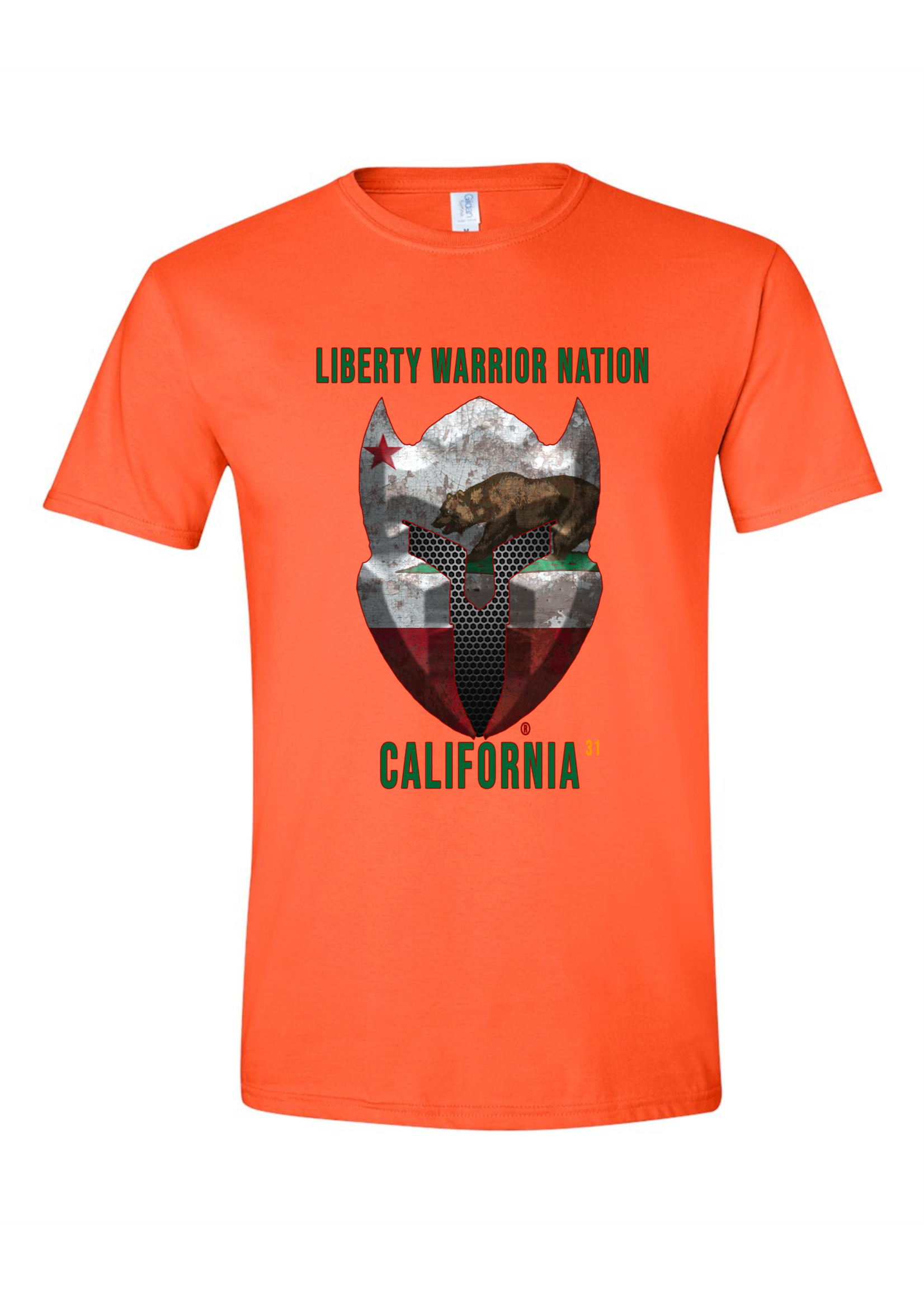 LWN Liberty Warrior Nation California with Text Shirt