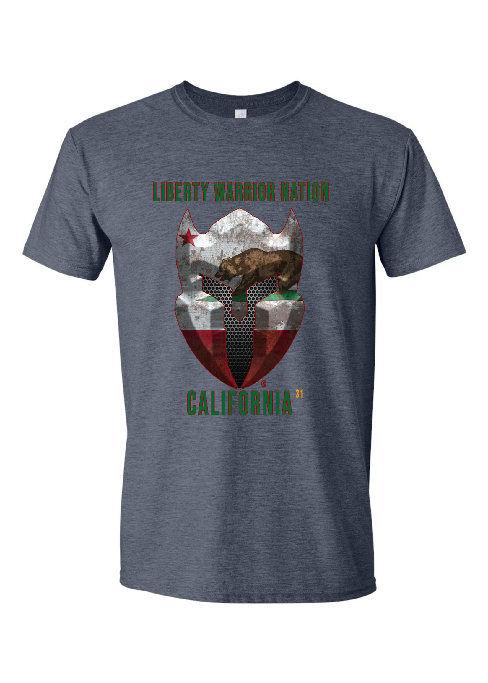 LWN Liberty Warrior Nation California with Text Shirt