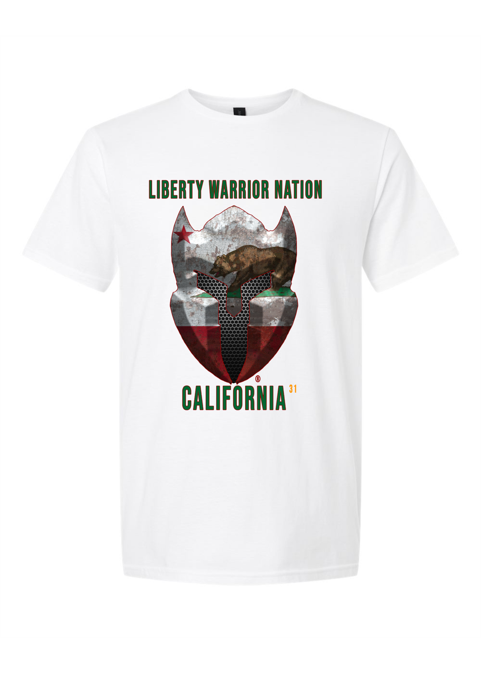 LWN Liberty Warrior Nation California with Text Shirt