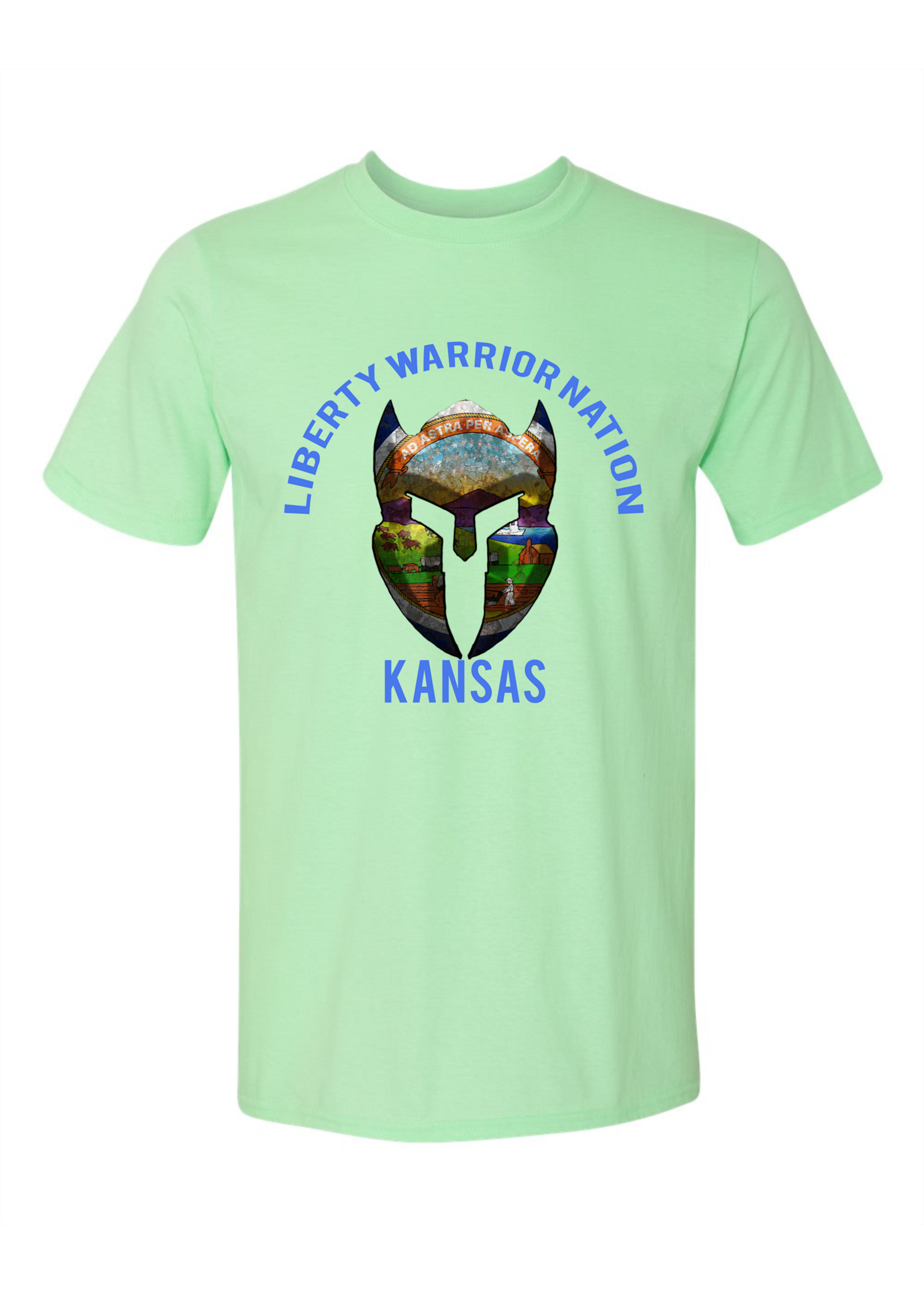LWN Liberty Warrior Nation Kansas v2 with Text Shirt