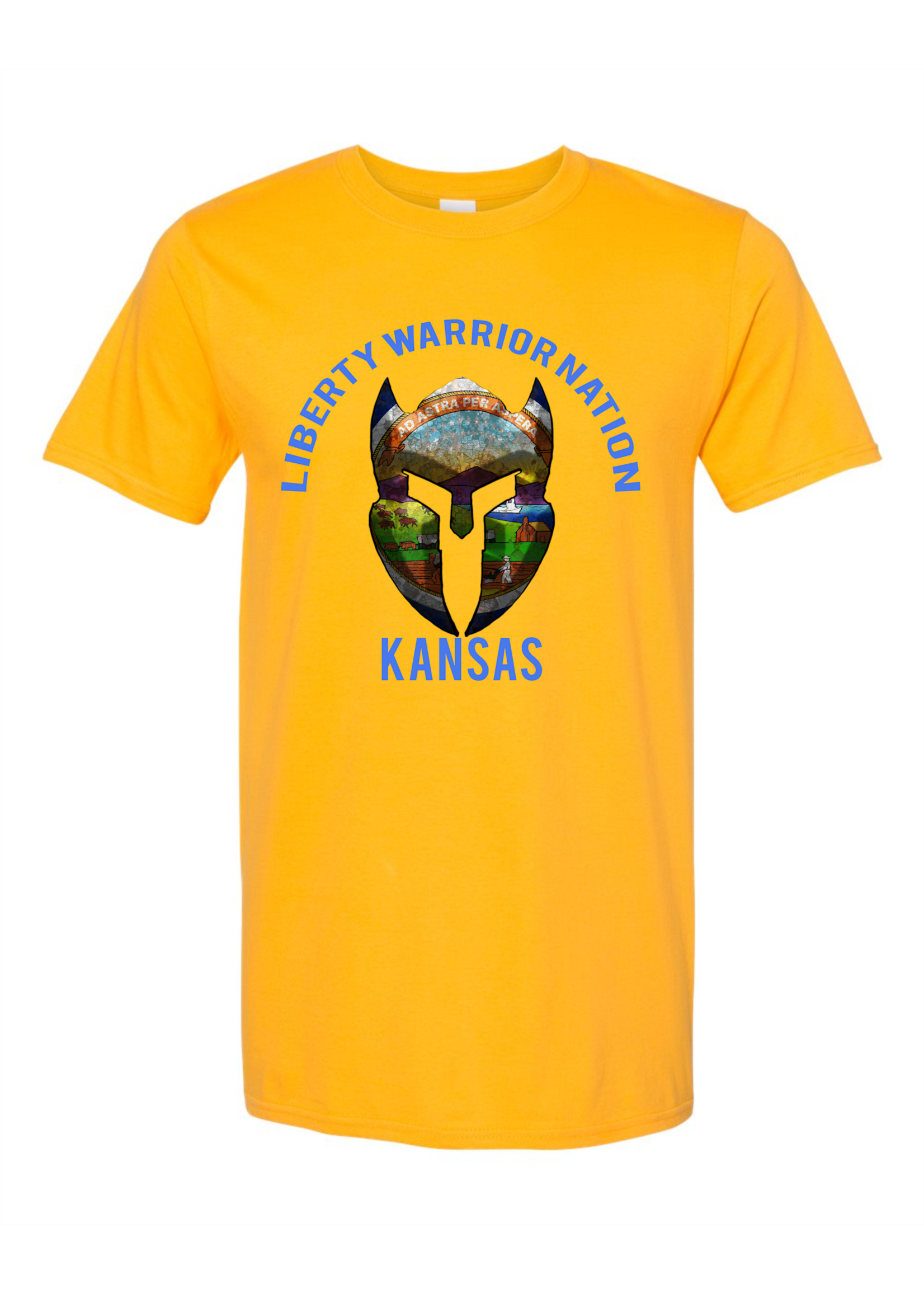 LWN Liberty Warrior Nation Kansas v2 with Text Shirt