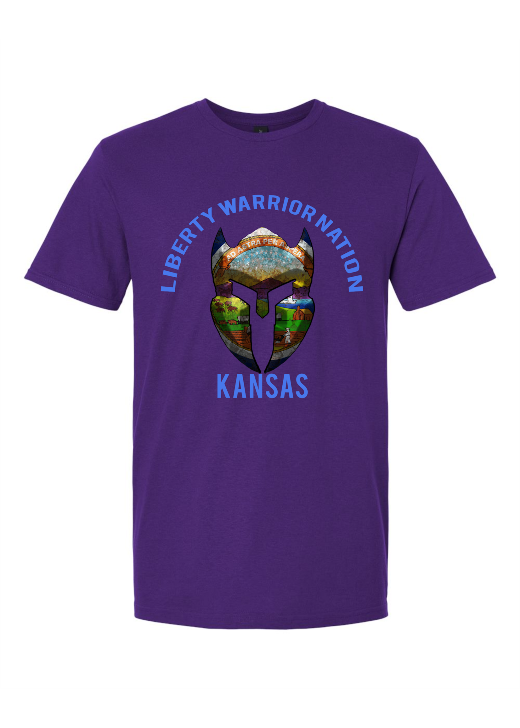 LWN Liberty Warrior Nation Kansas v2 with Text Shirt