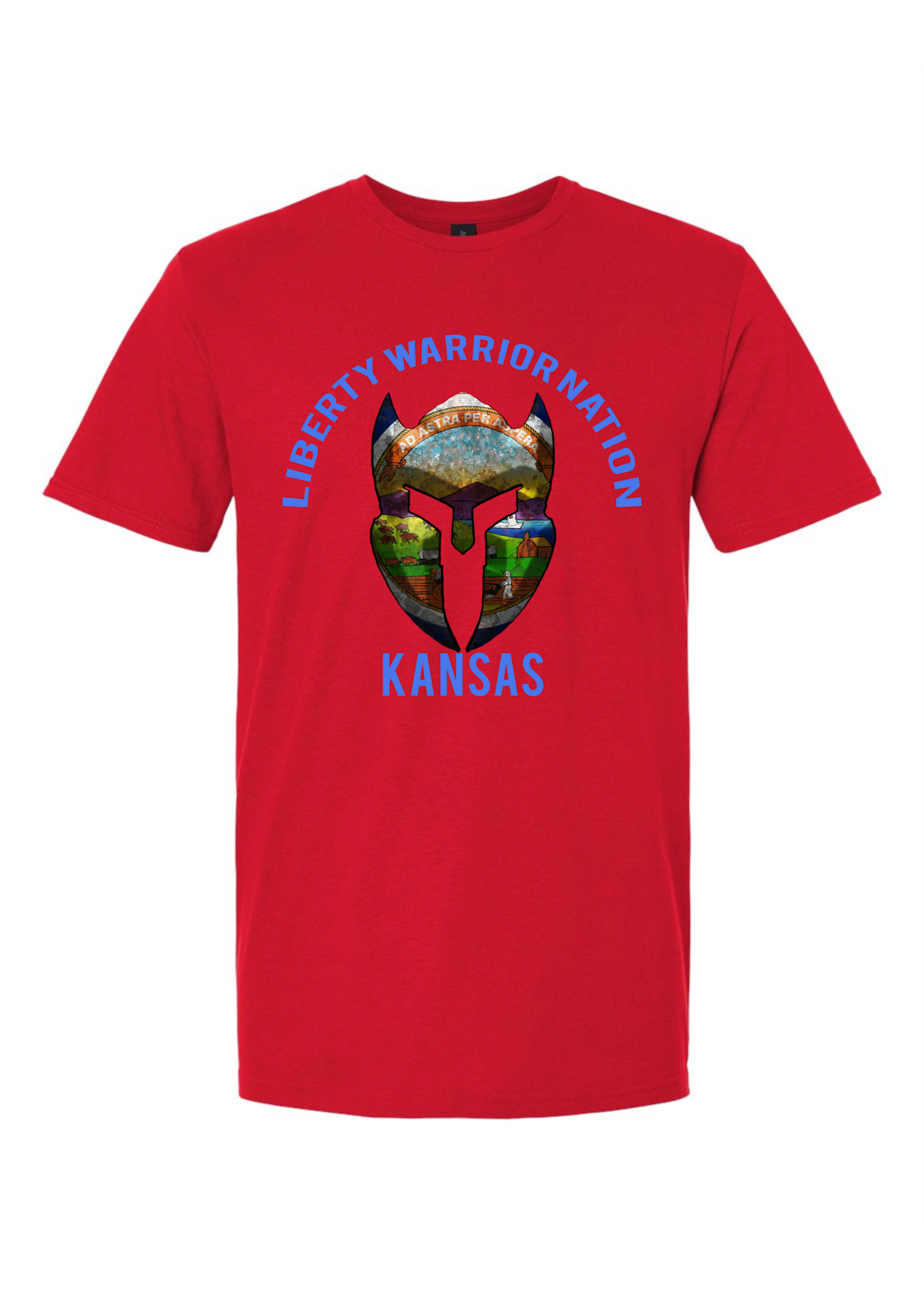 LWN Liberty Warrior Nation Kansas v2 with Text Shirt