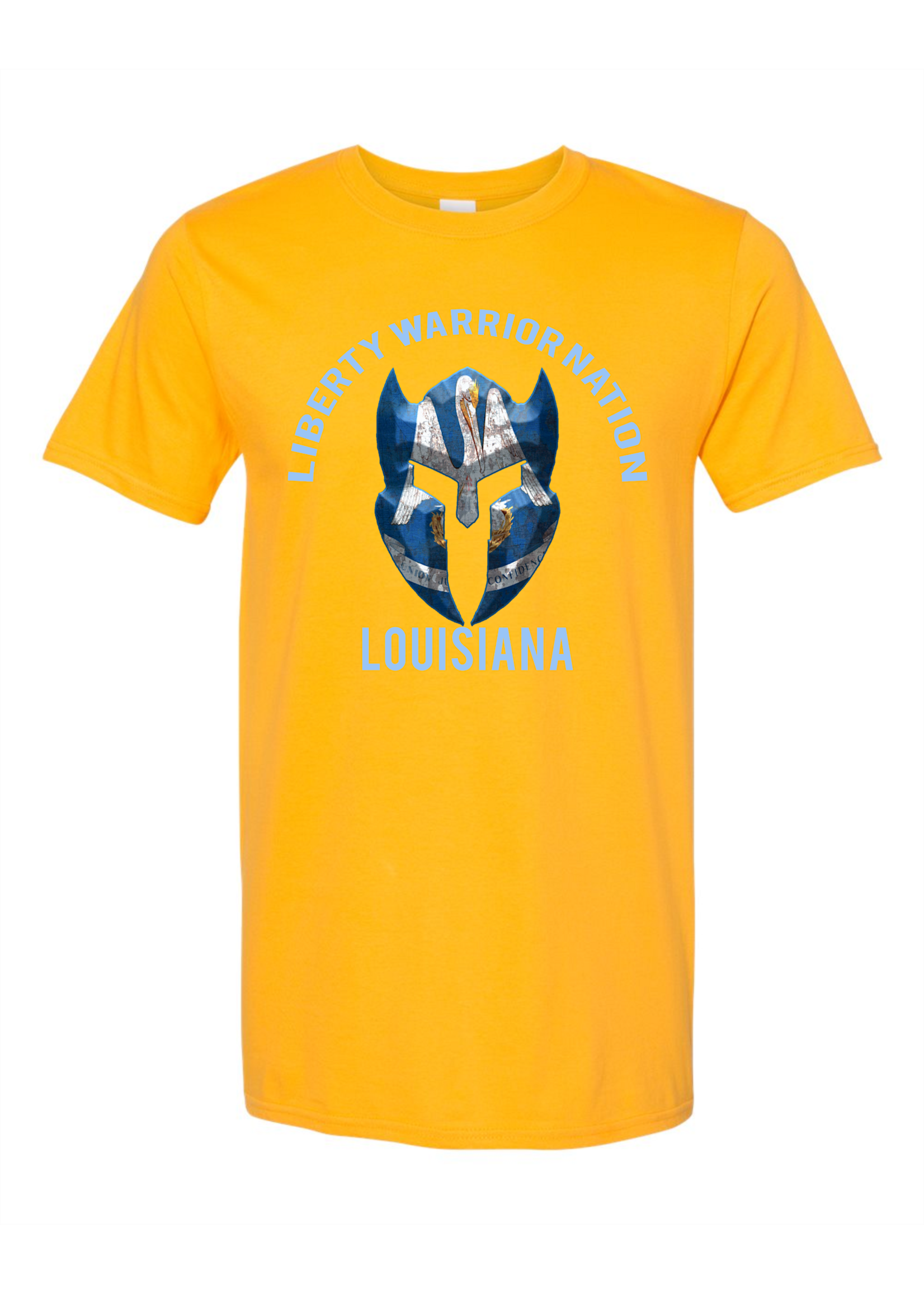 LWN Liberty Warrior Nation Louisiana v2 with Text Shirt