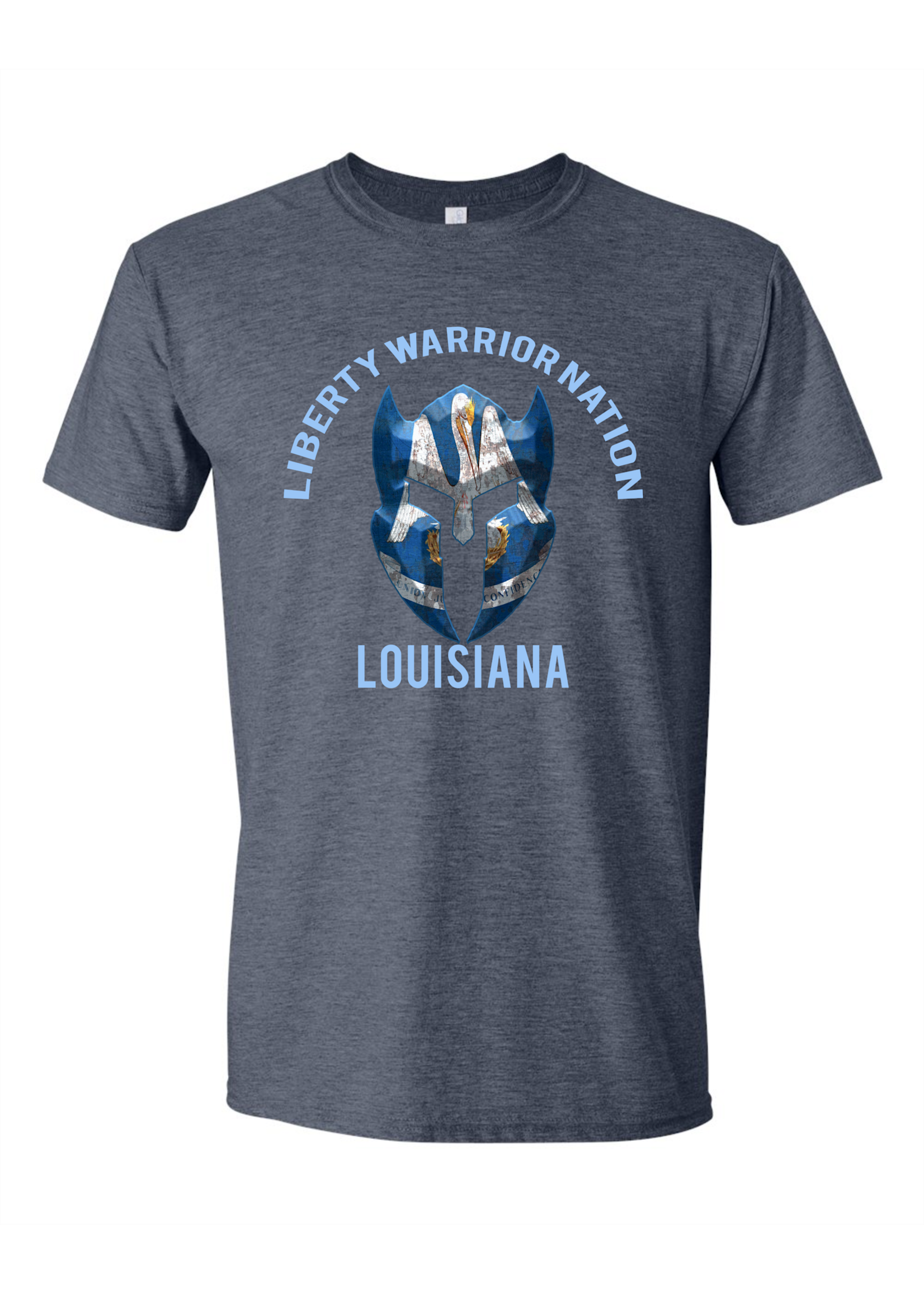 LWN Liberty Warrior Nation Louisiana v2 with Text Shirt