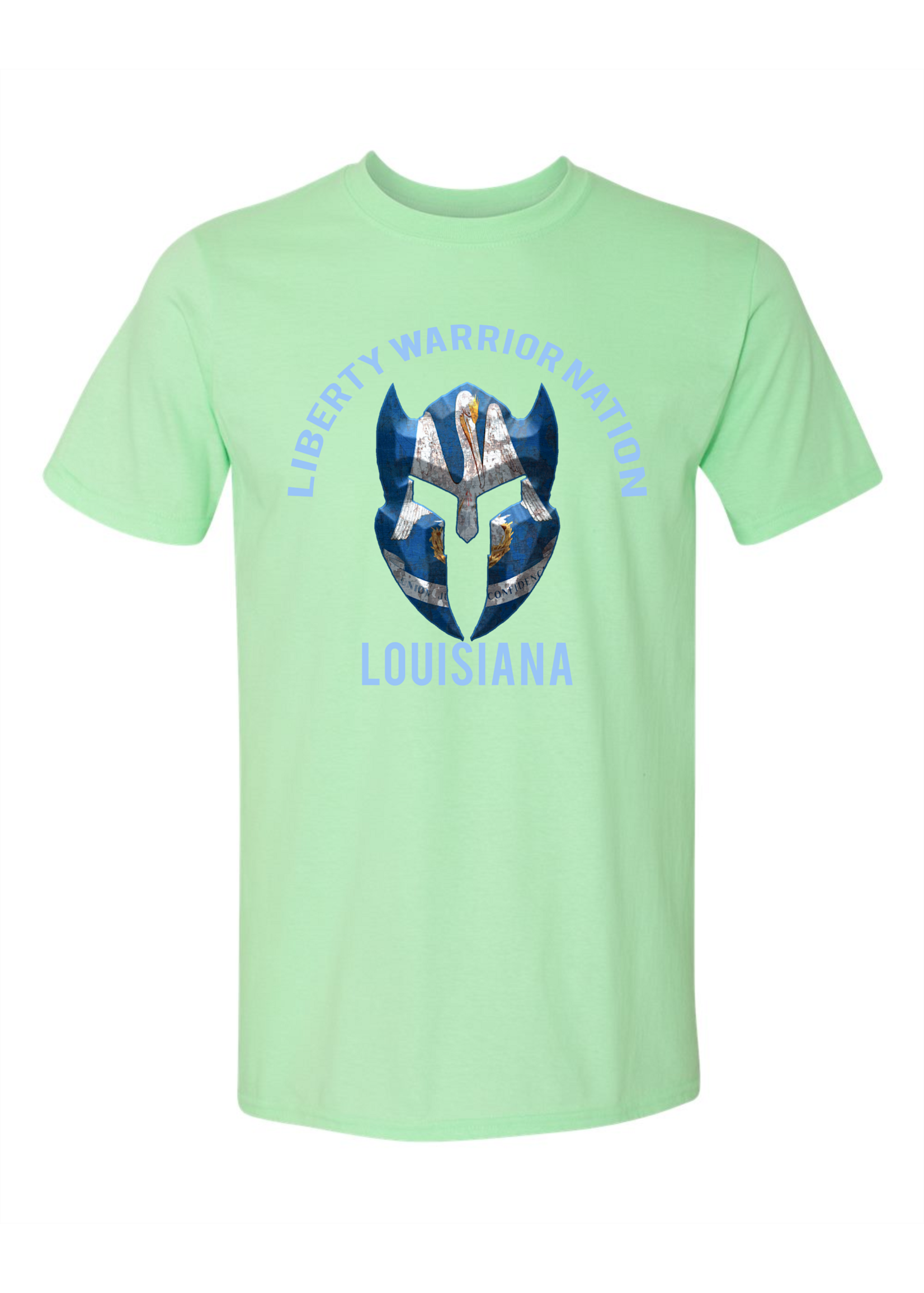 LWN Liberty Warrior Nation Louisiana v2 with Text Shirt