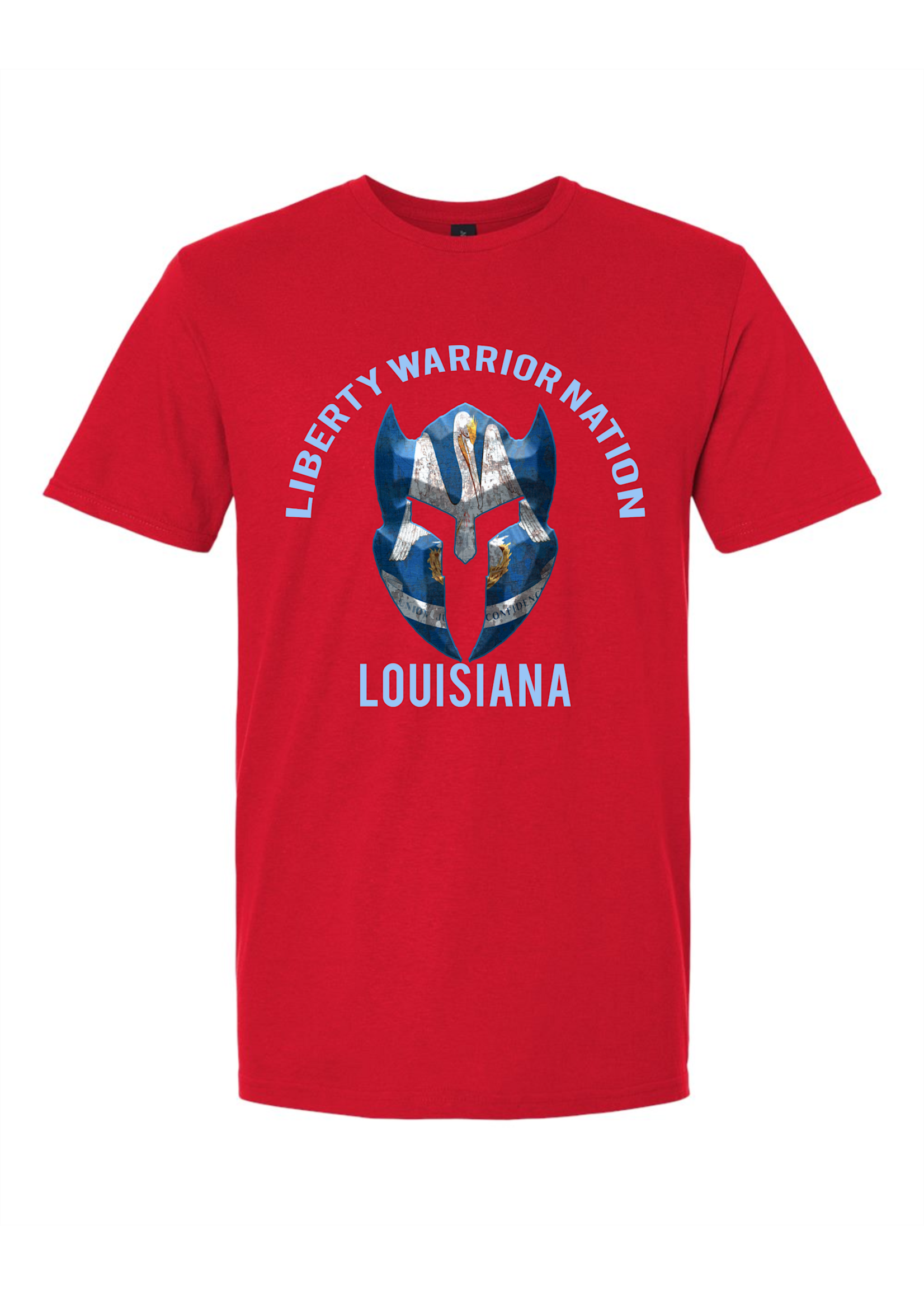 LWN Liberty Warrior Nation Louisiana v2 with Text Shirt