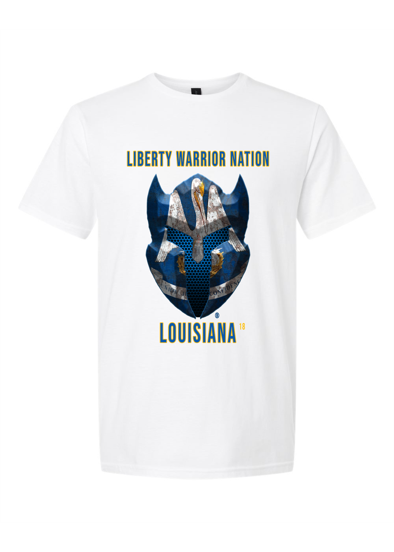 LWN Liberty Warrior Nation Louisiana with Text Shirt