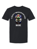 LWN Liberty Warrior Nation Maine v2 with Text Shirt