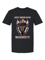 LWN Liberty Warrior Nation Massachusetts with Text Shirt