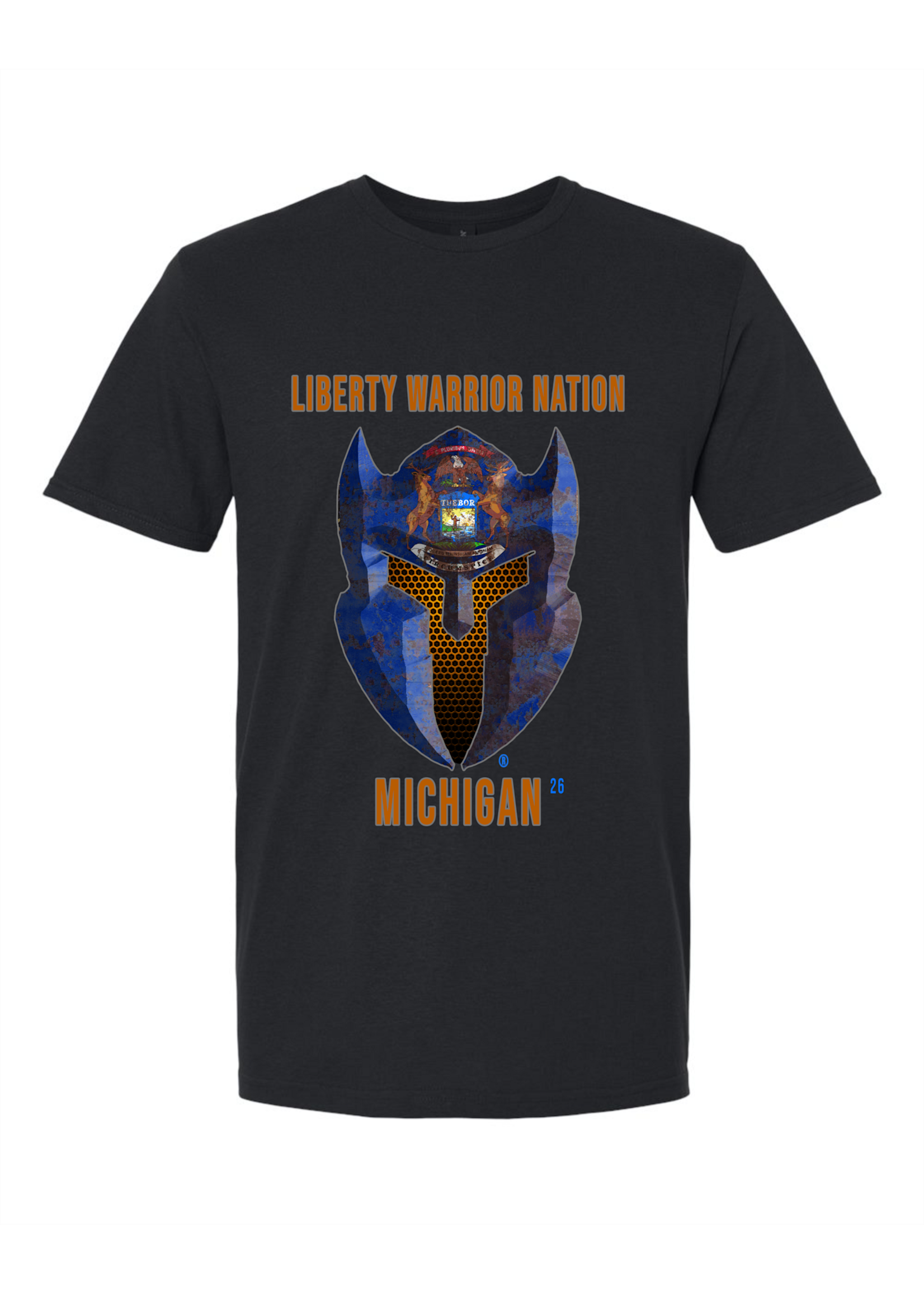 LWN Liberty Warrior Nation Michigan with Text Shirt
