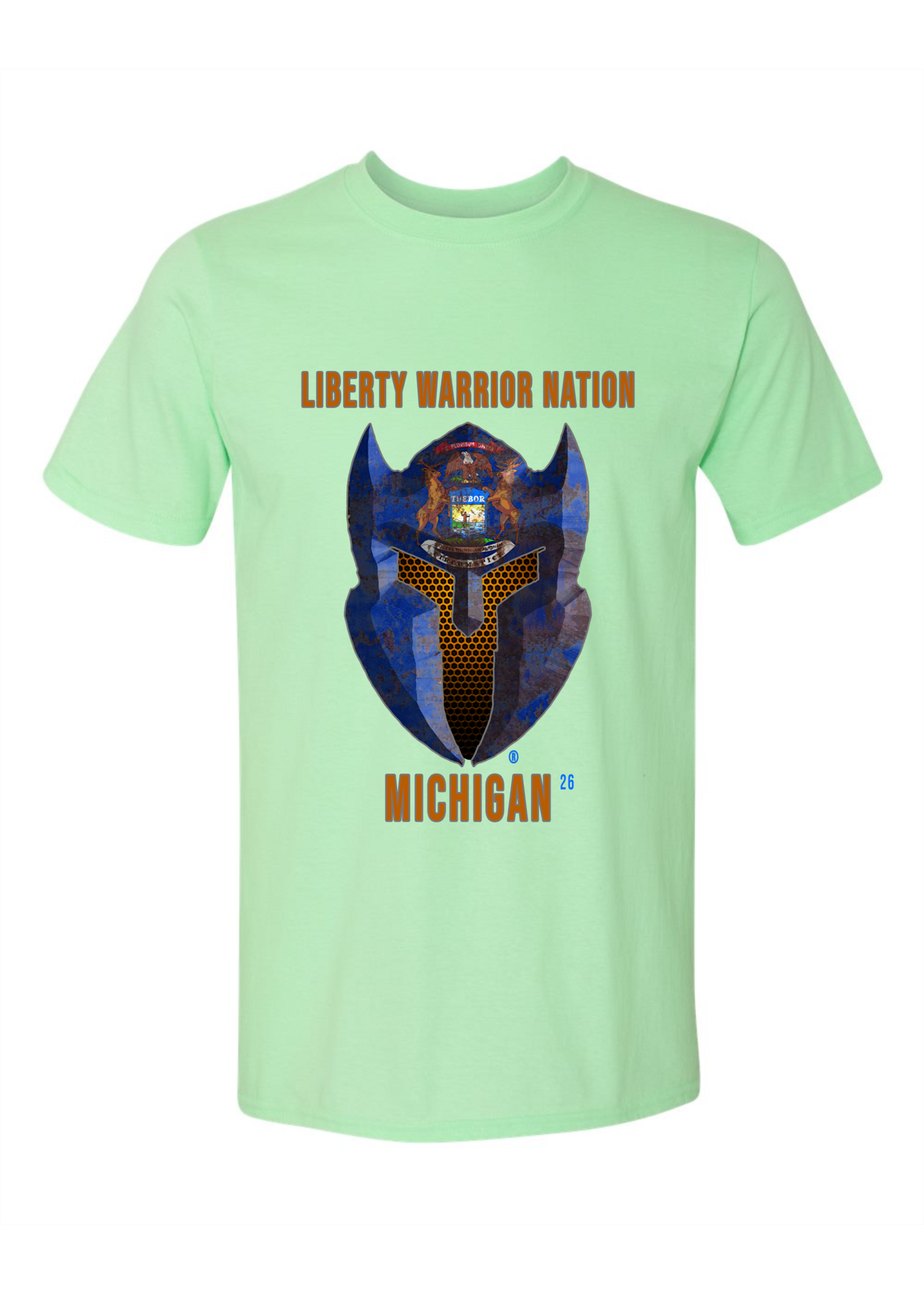 LWN Liberty Warrior Nation Michigan with Text Shirt