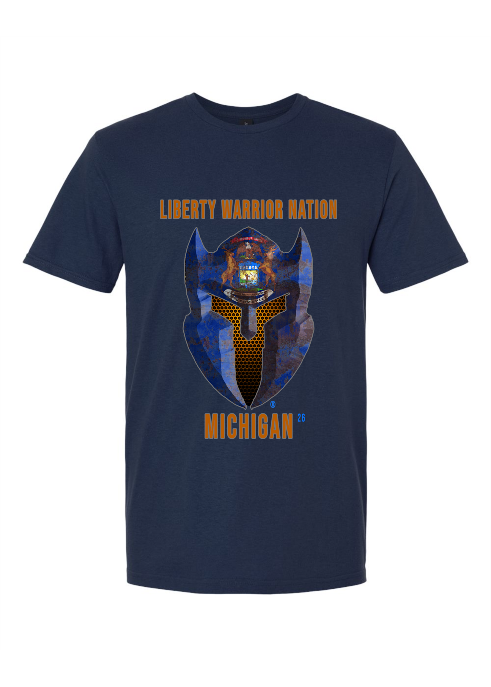 LWN Liberty Warrior Nation Michigan with Text Shirt