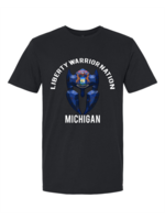 LWN Liberty Warrior Nation Michigan v2 with Text Shirt