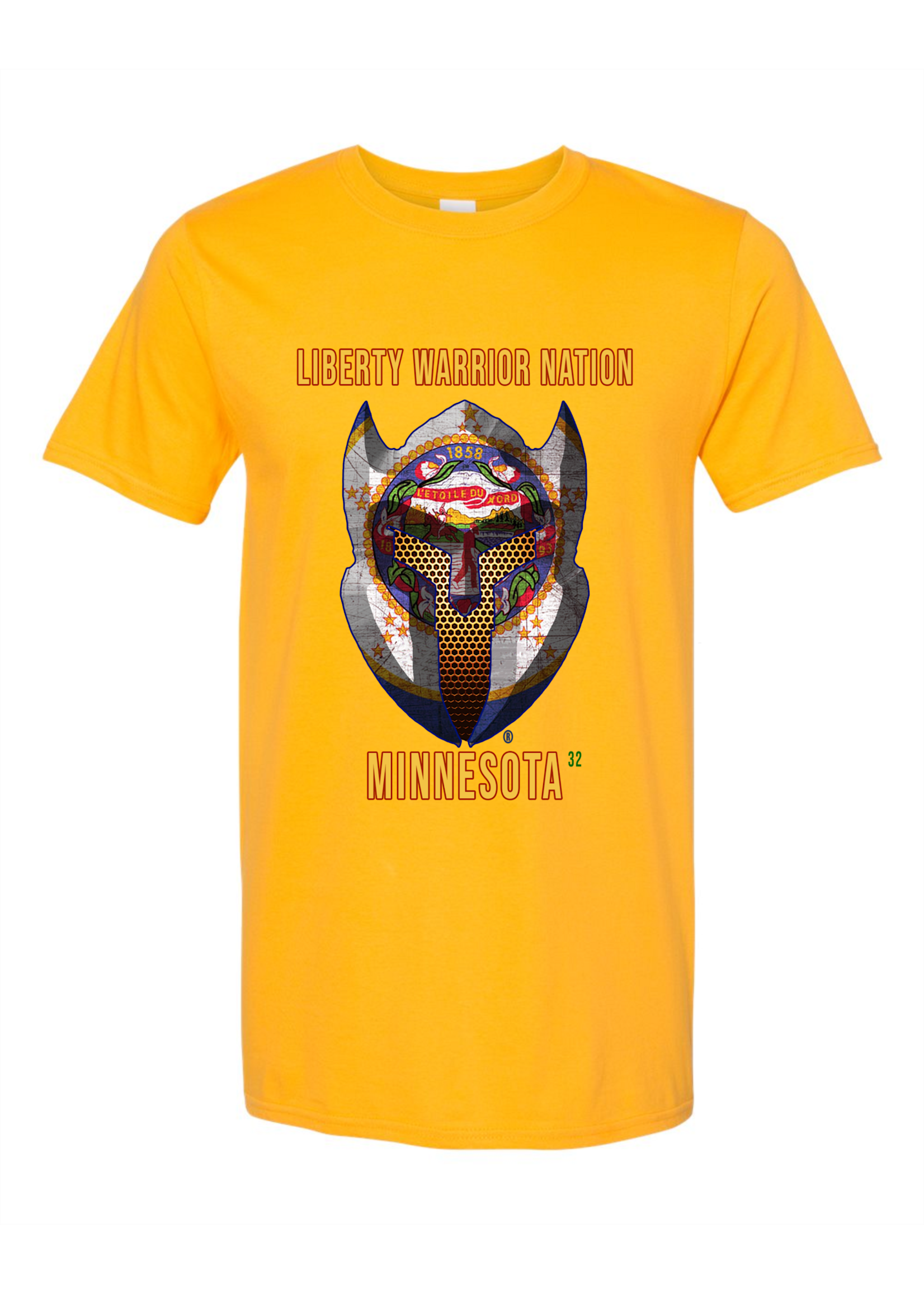LWN Liberty Warrior Nation Minnesota with Text Shirt