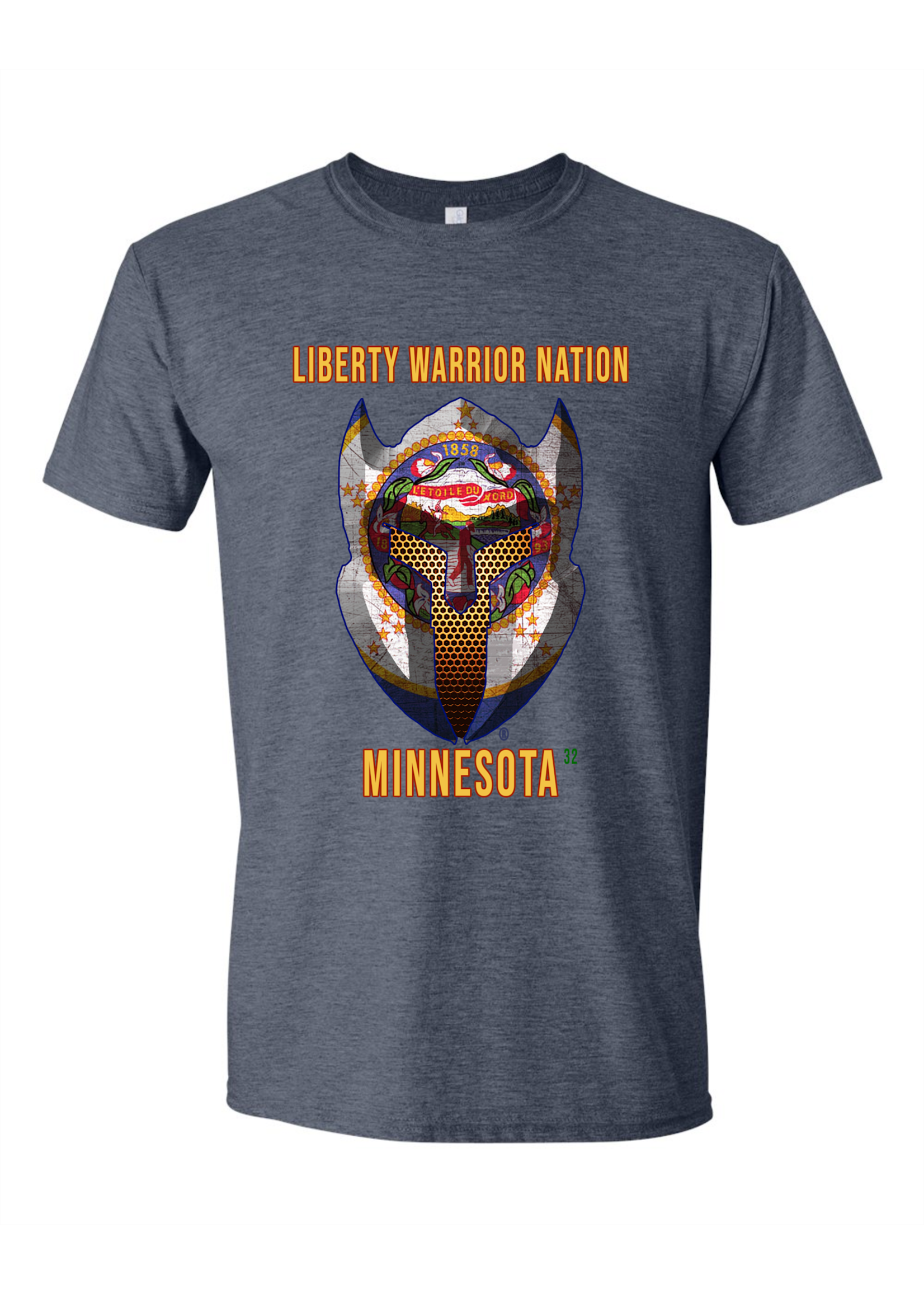 LWN Liberty Warrior Nation Minnesota with Text Shirt