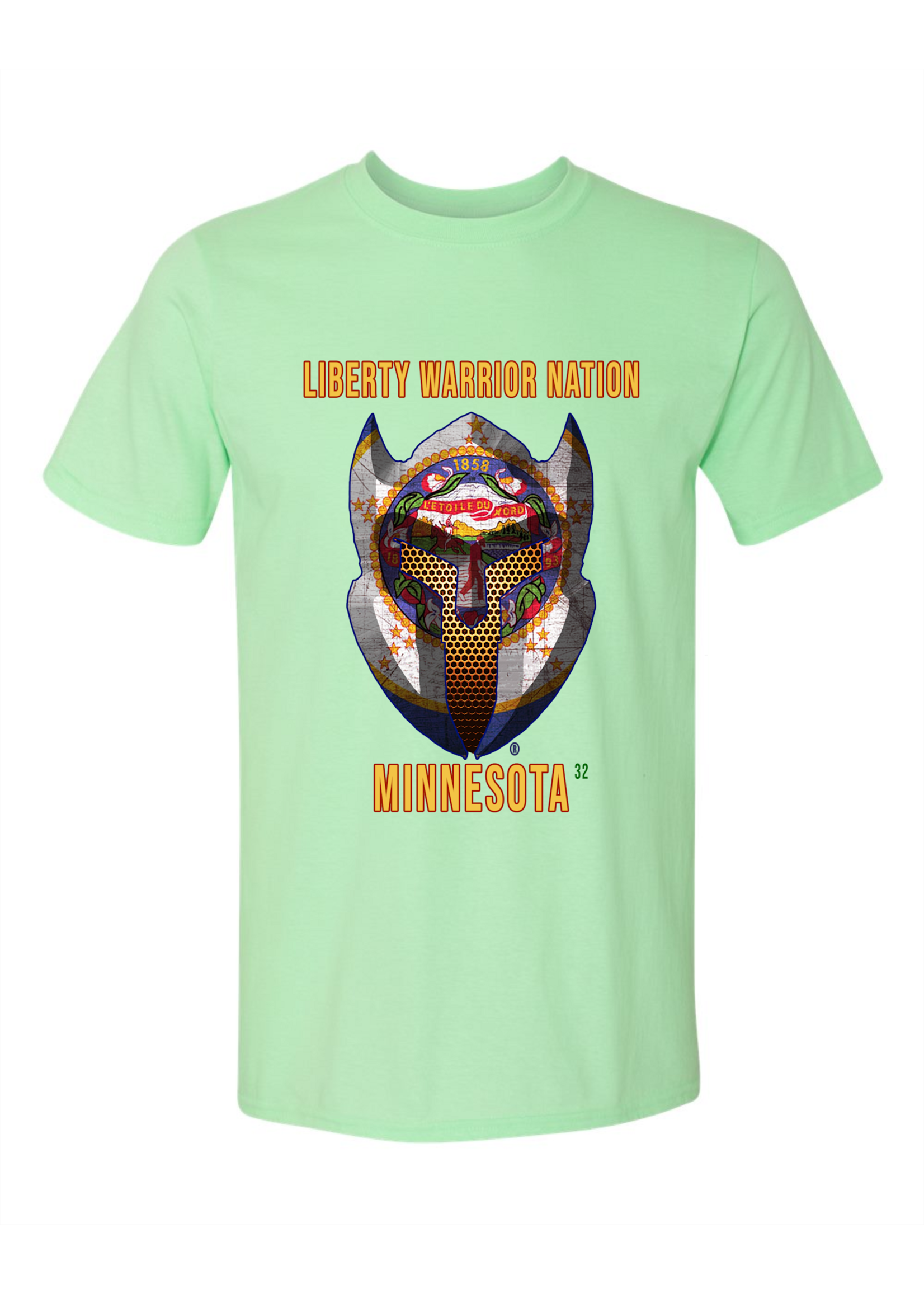 LWN Liberty Warrior Nation Minnesota with Text Shirt