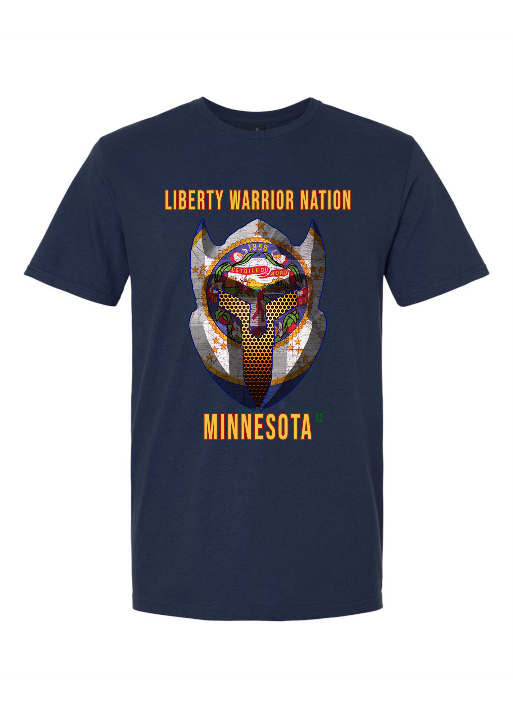 LWN Liberty Warrior Nation Minnesota with Text Shirt