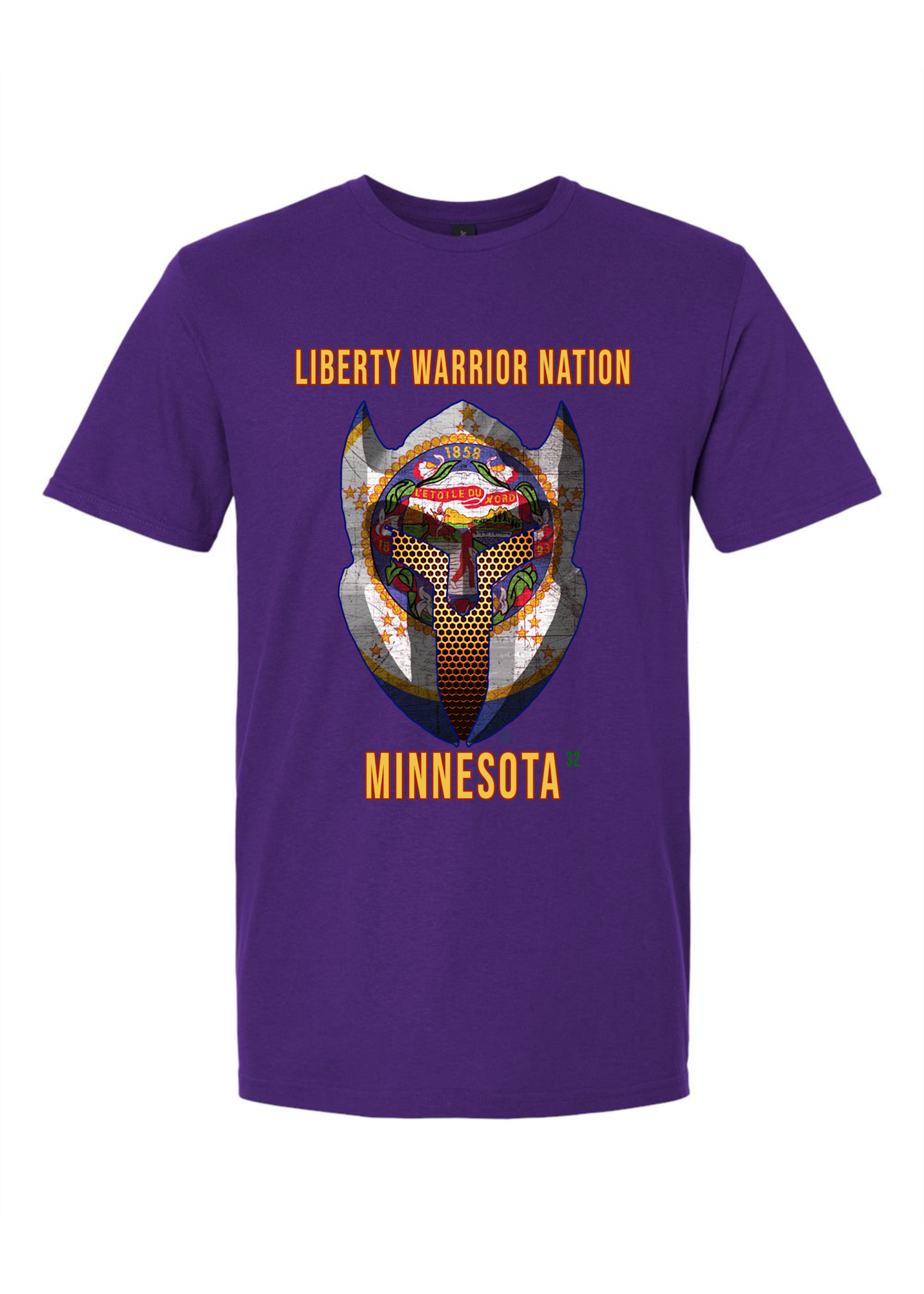 LWN Liberty Warrior Nation Minnesota with Text Shirt