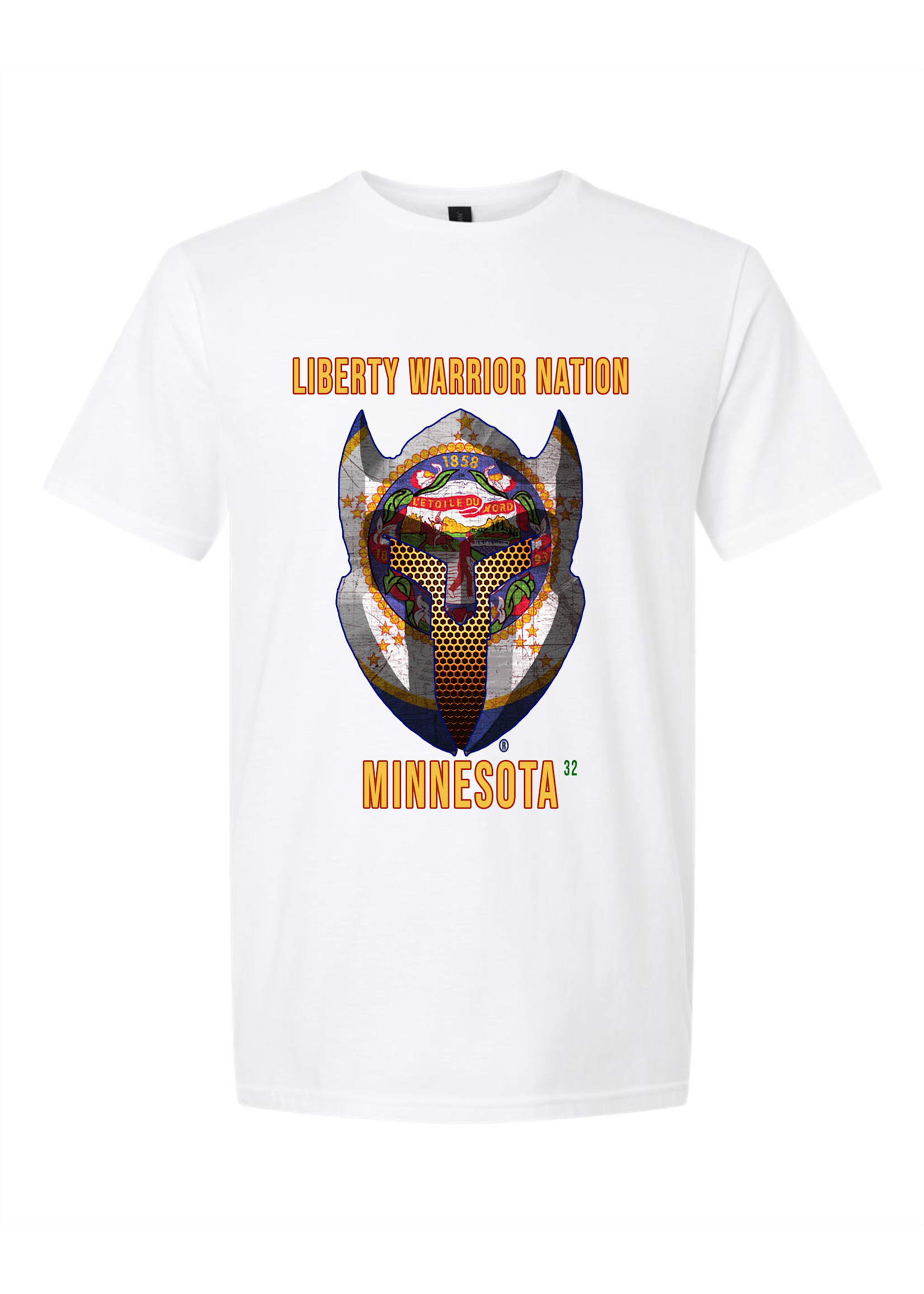 LWN Liberty Warrior Nation Minnesota with Text Shirt