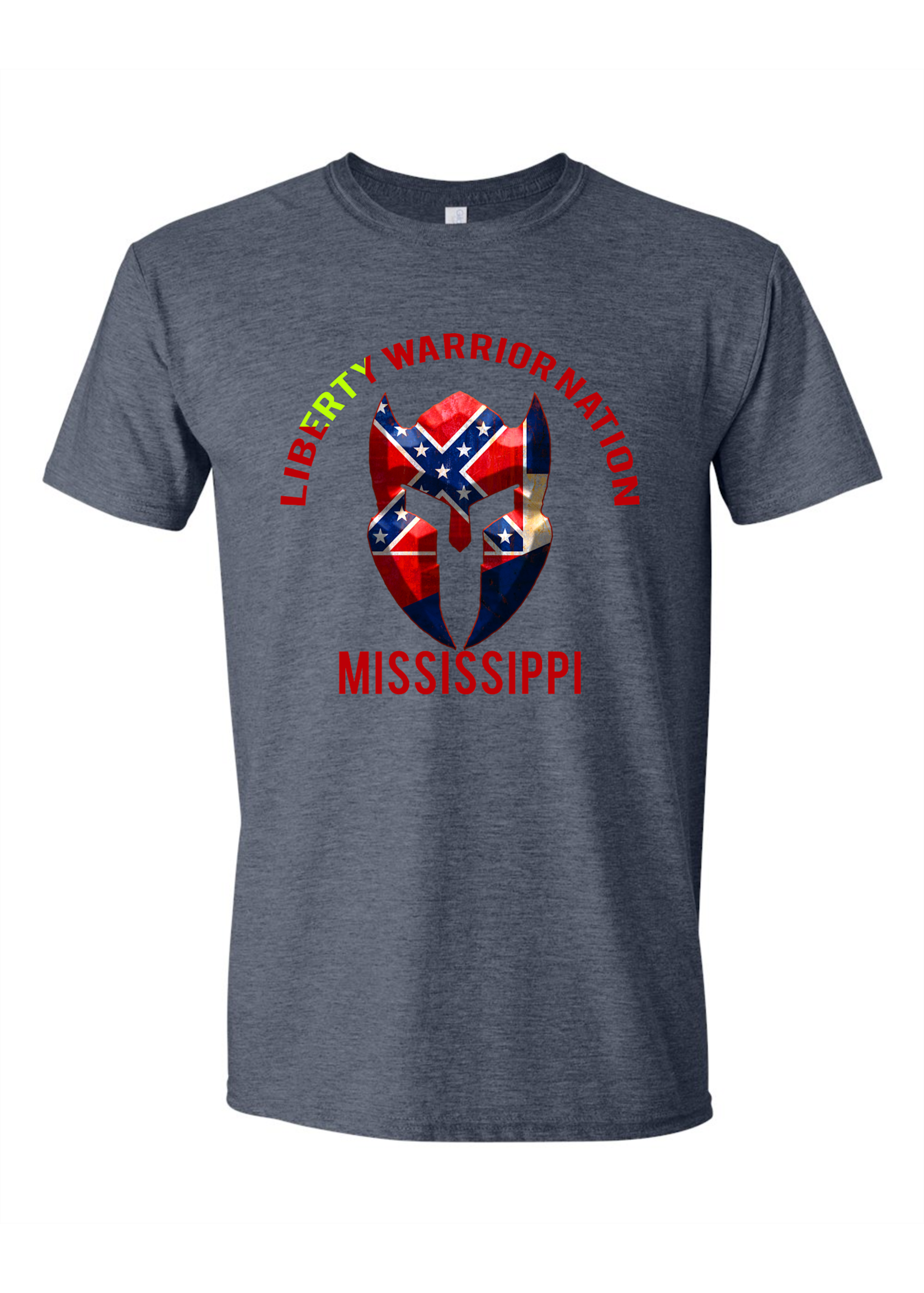 LWN Liberty Warrior Nation Mississippi v2 with Text Shirt