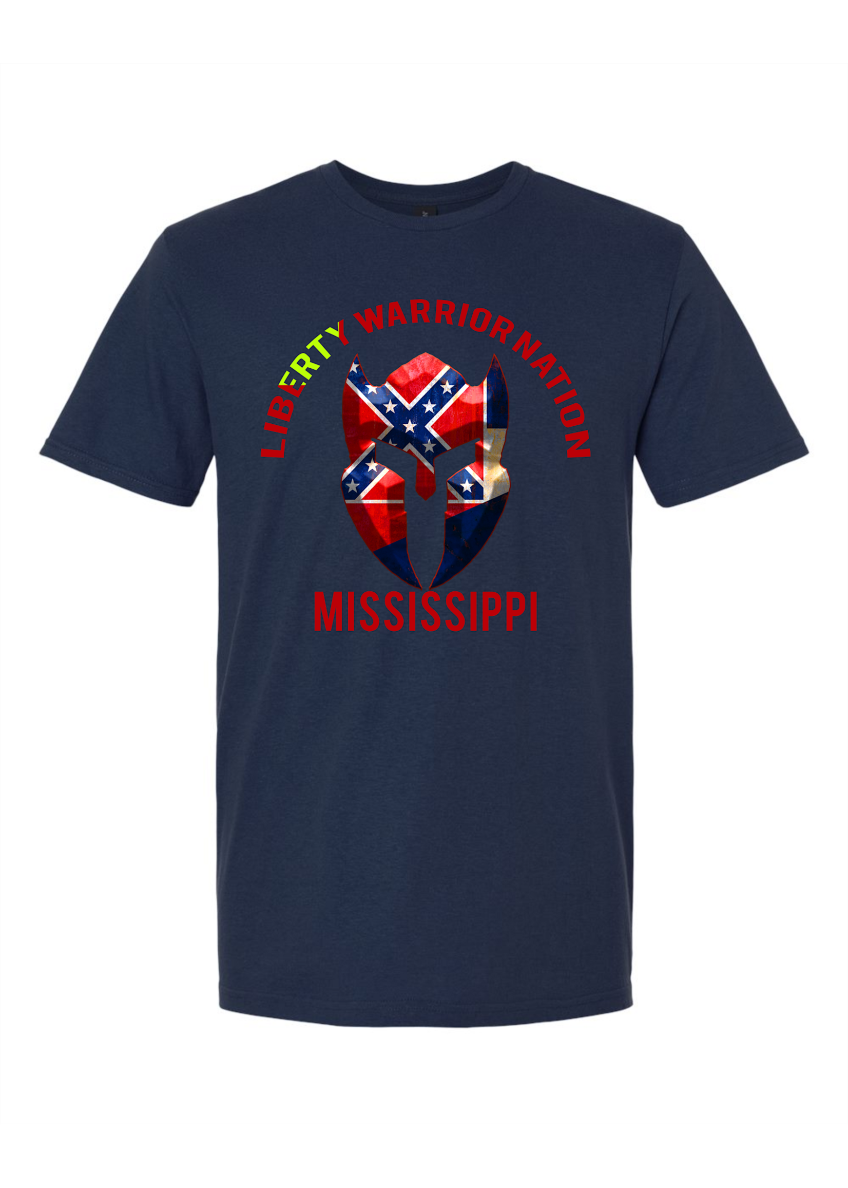 LWN Liberty Warrior Nation Mississippi v2 with Text Shirt
