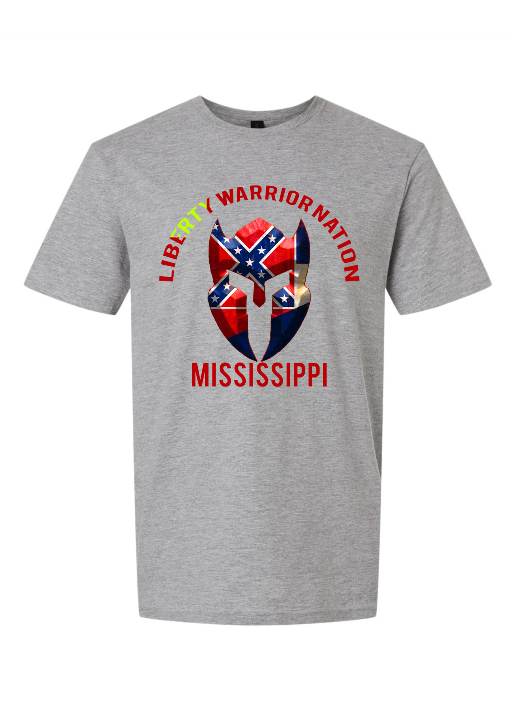 LWN Liberty Warrior Nation Mississippi v2 with Text Shirt