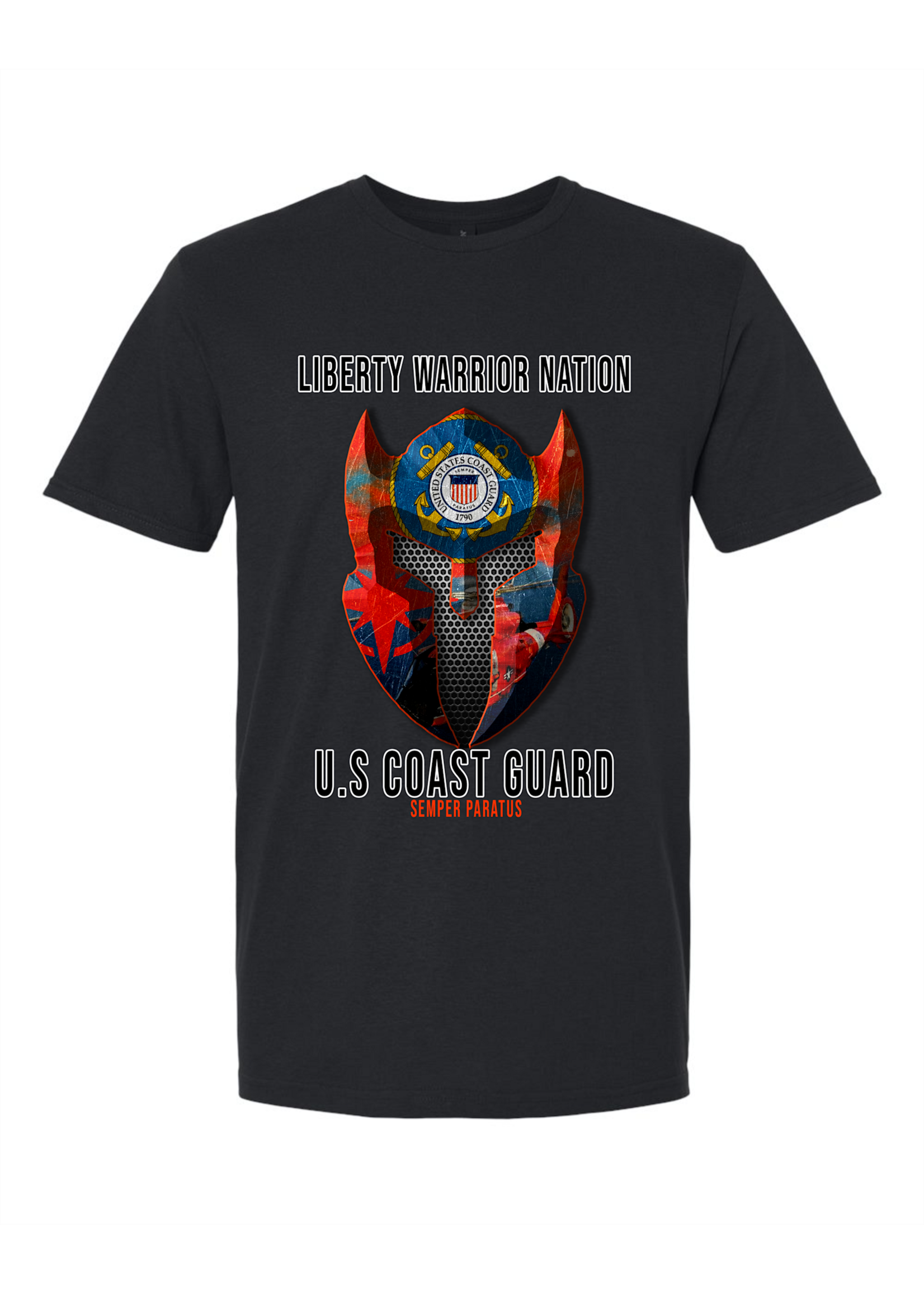 LWN Liberty Warrior Nation Coast Guard with Text Shirt