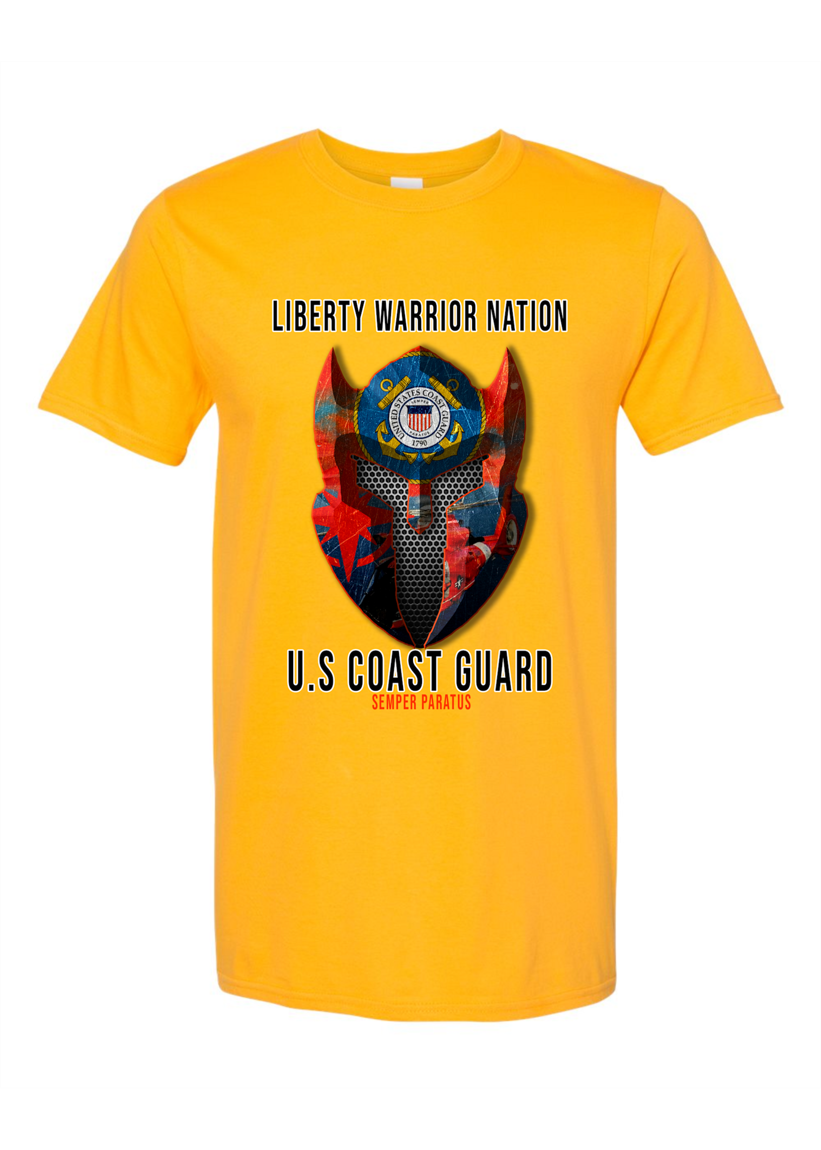 LWN Liberty Warrior Nation Coast Guard with Text Shirt