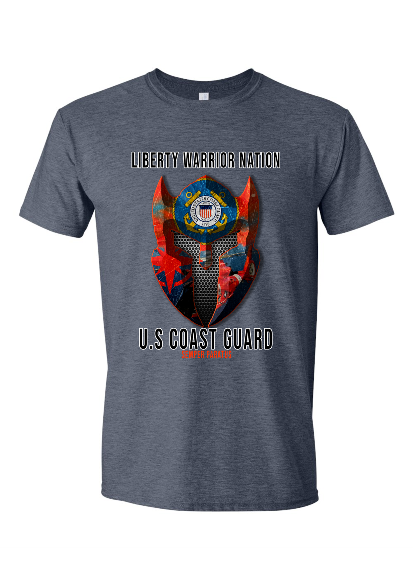 LWN Liberty Warrior Nation Coast Guard with Text Shirt