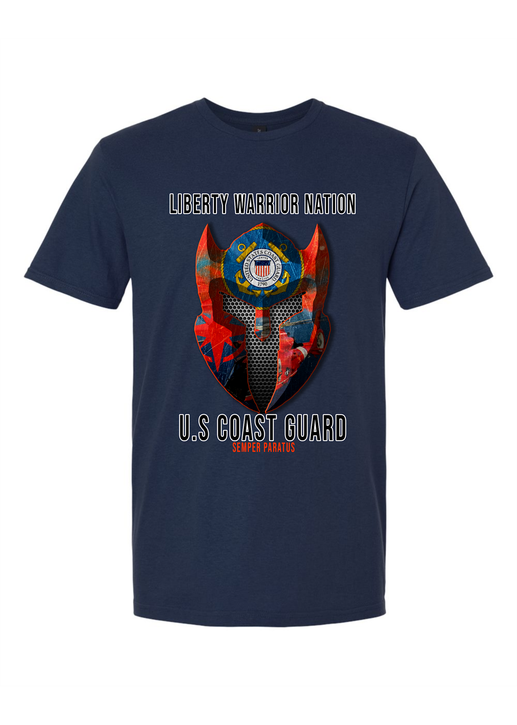 LWN Liberty Warrior Nation Coast Guard with Text Shirt