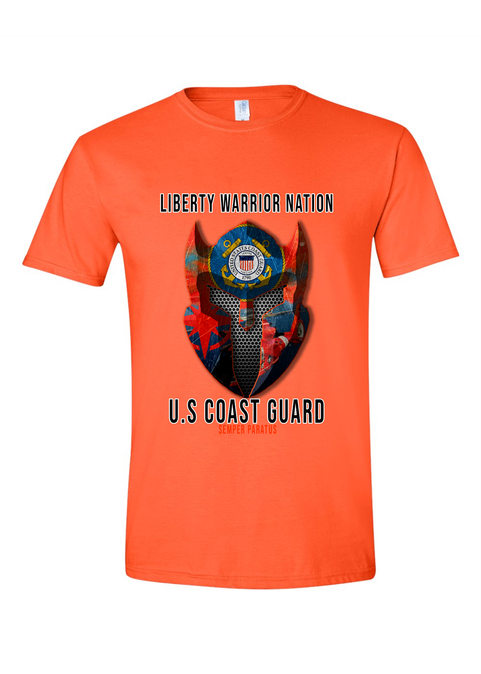 LWN Liberty Warrior Nation Coast Guard with Text Shirt