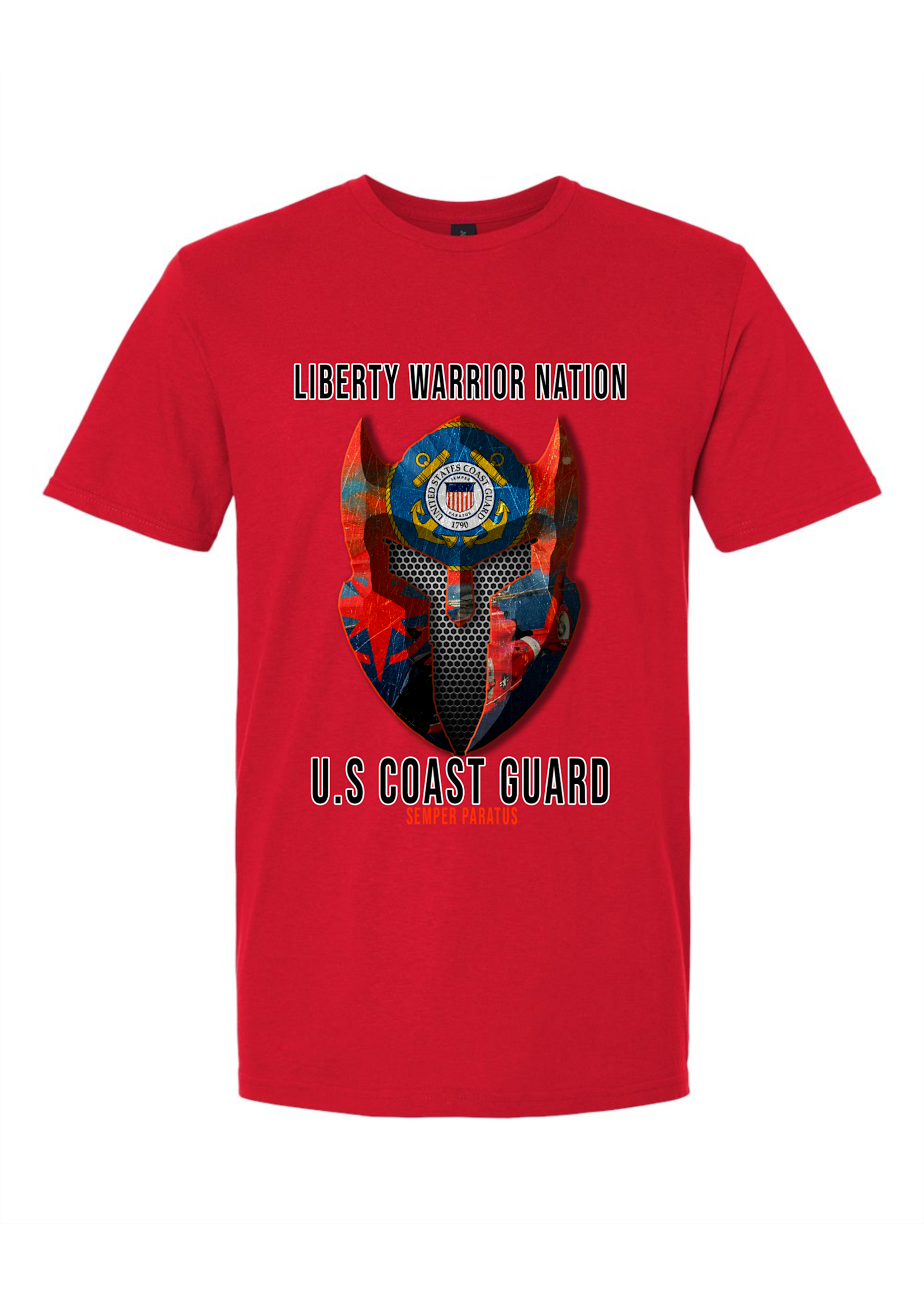 LWN Liberty Warrior Nation Coast Guard with Text Shirt