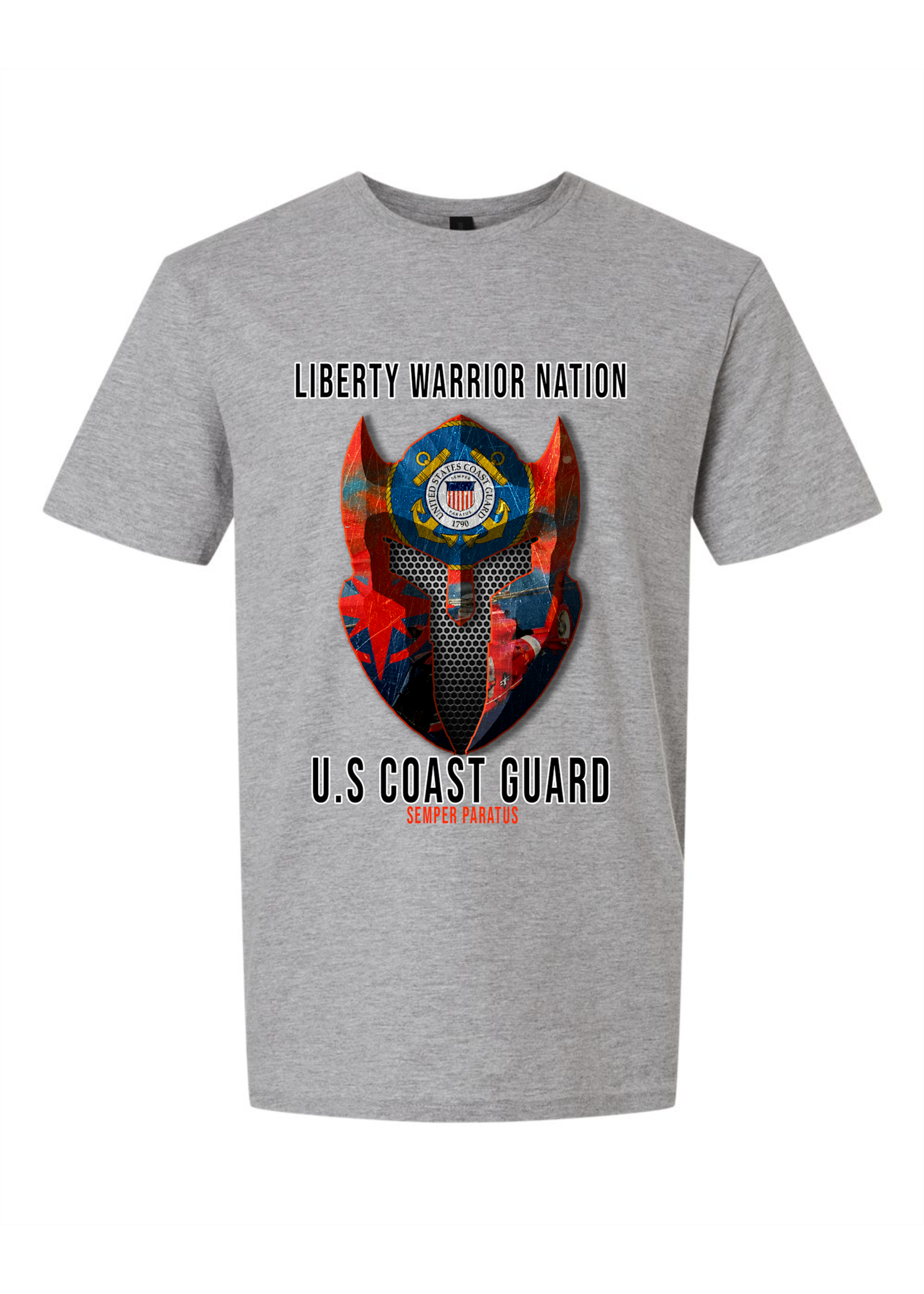 LWN Liberty Warrior Nation Coast Guard with Text Shirt