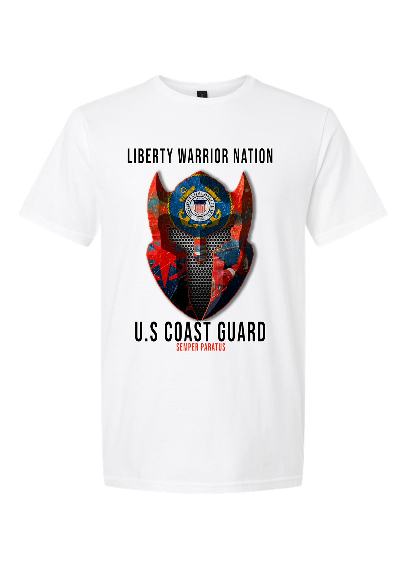 LWN Liberty Warrior Nation Coast Guard with Text Shirt