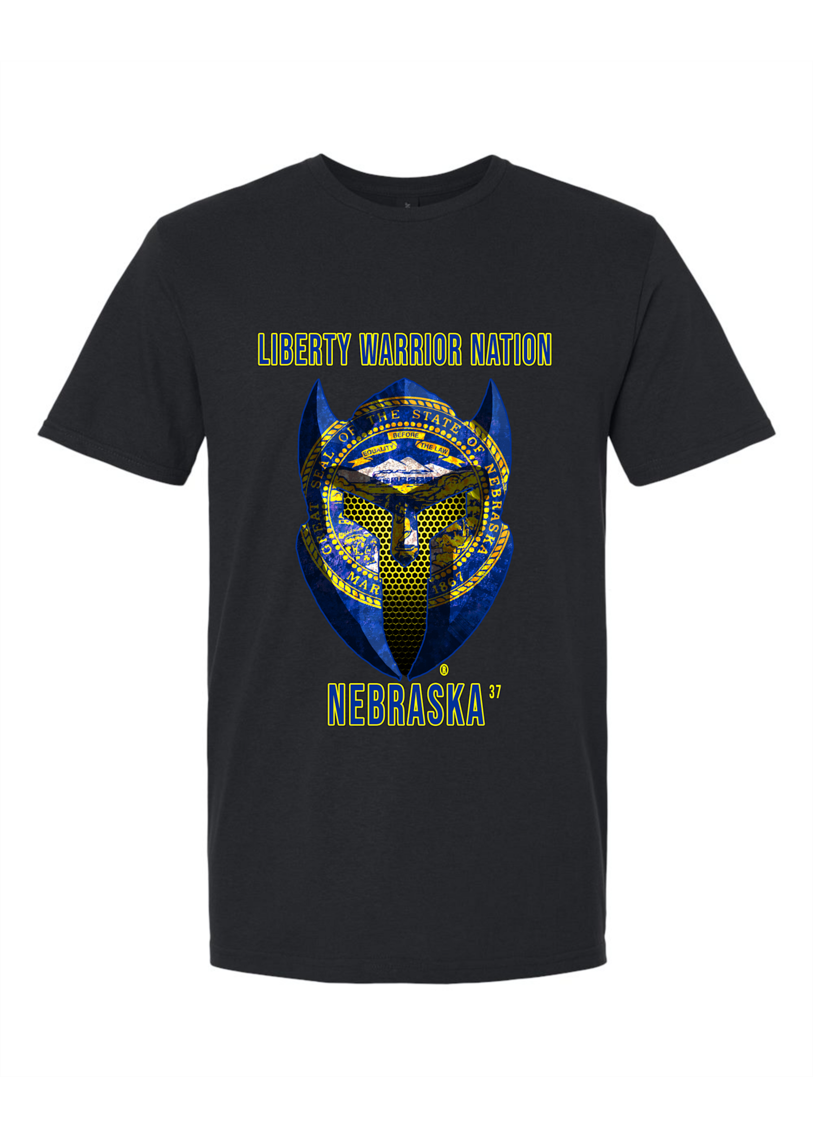 LWN Liberty Warrior Nation Nebraska with Text Shirt