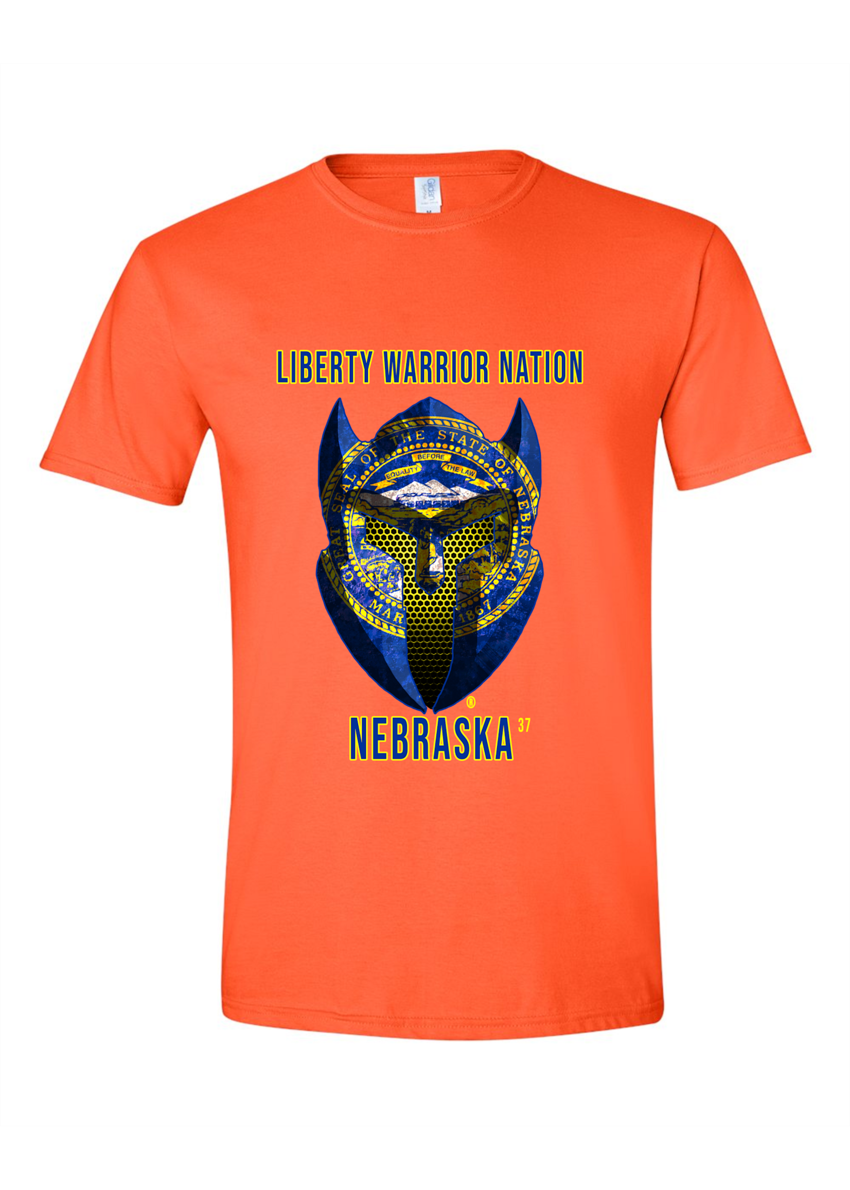 LWN Liberty Warrior Nation Nebraska with Text Shirt