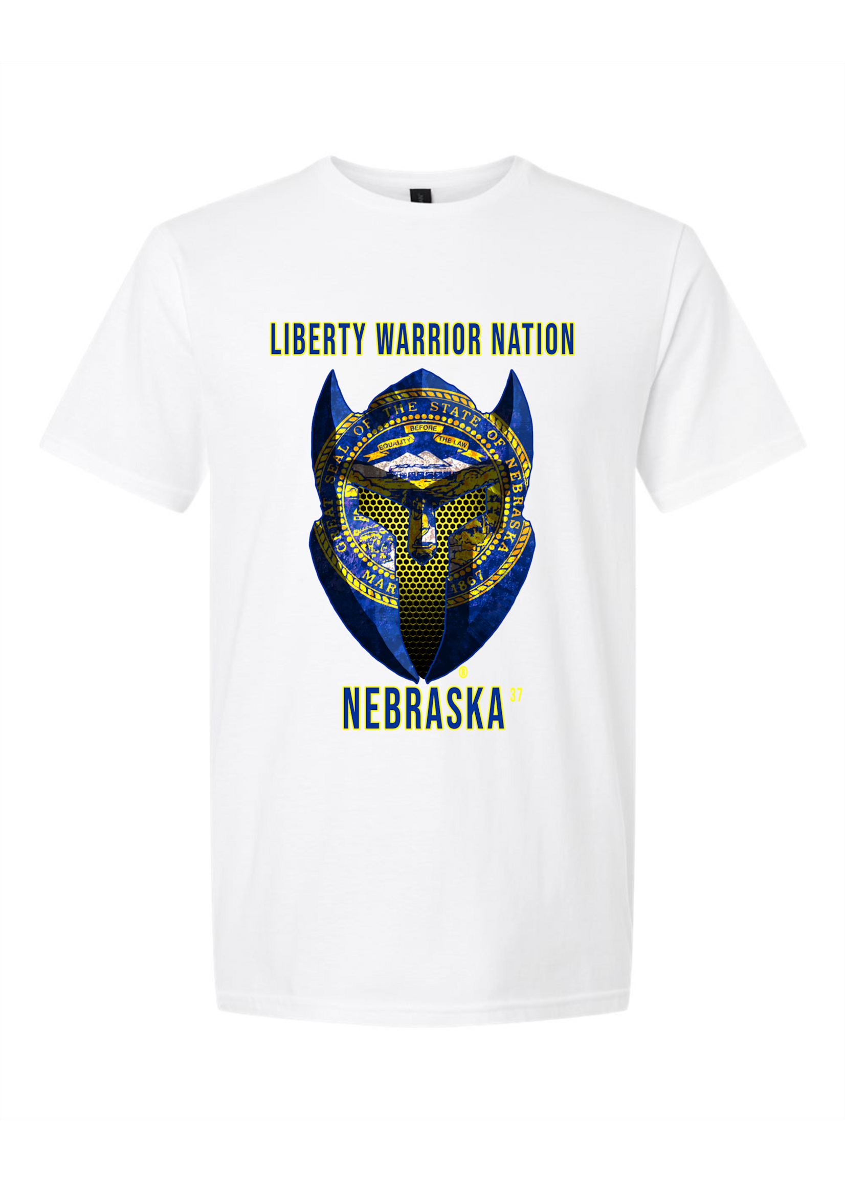 LWN Liberty Warrior Nation Nebraska with Text Shirt